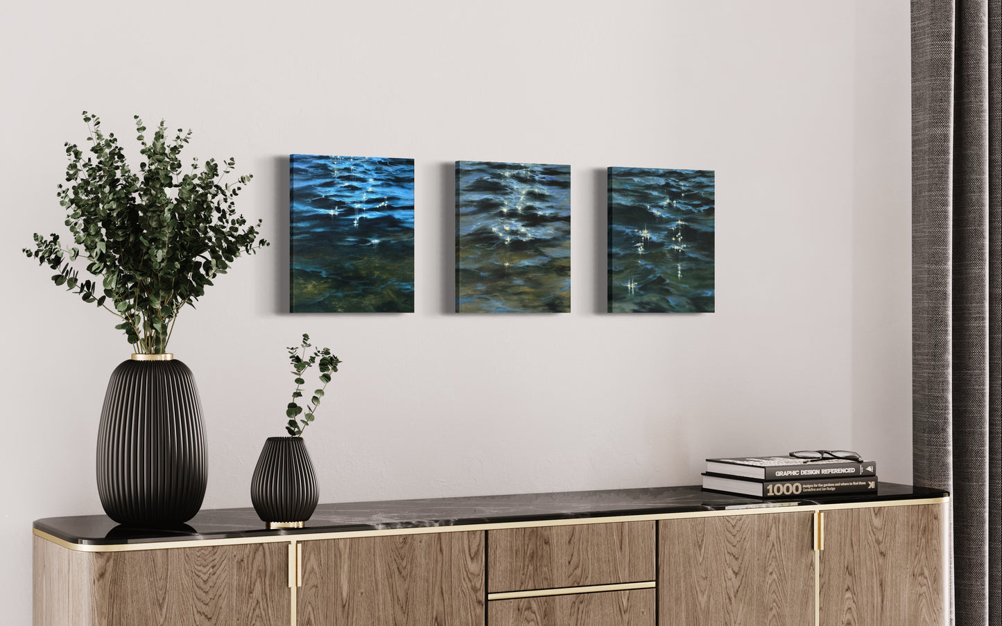 Sun-kissed, original oil painting, seascape