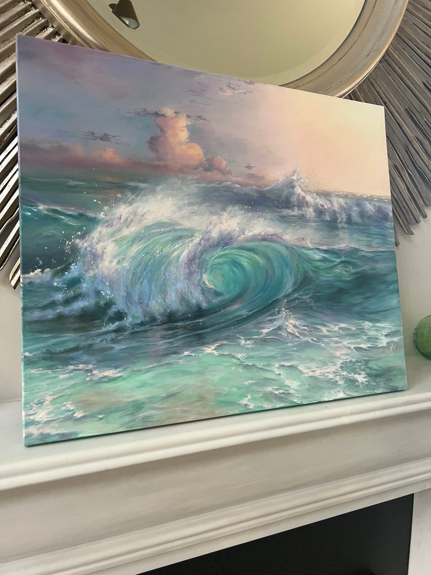 Dreamy Coast, 50x60 cm, original oil painting