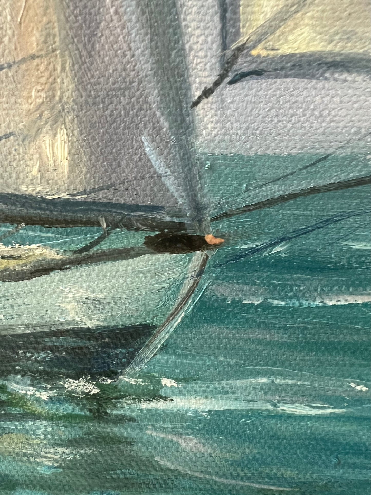 Fair Winds!, 30x40 cm, original oil painting, seascape