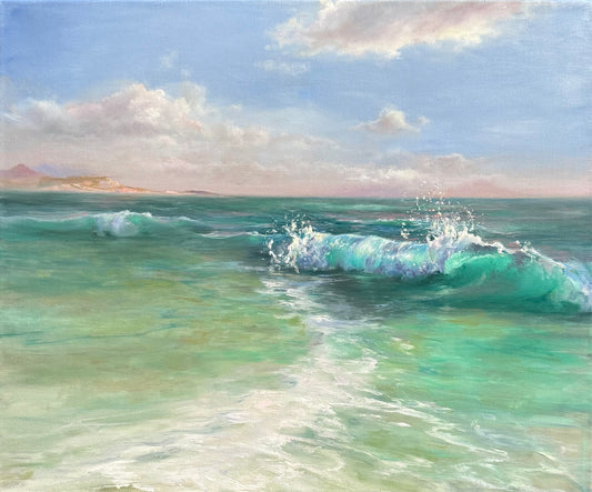 Happy Solitude, 51x61 cm, original oil painting