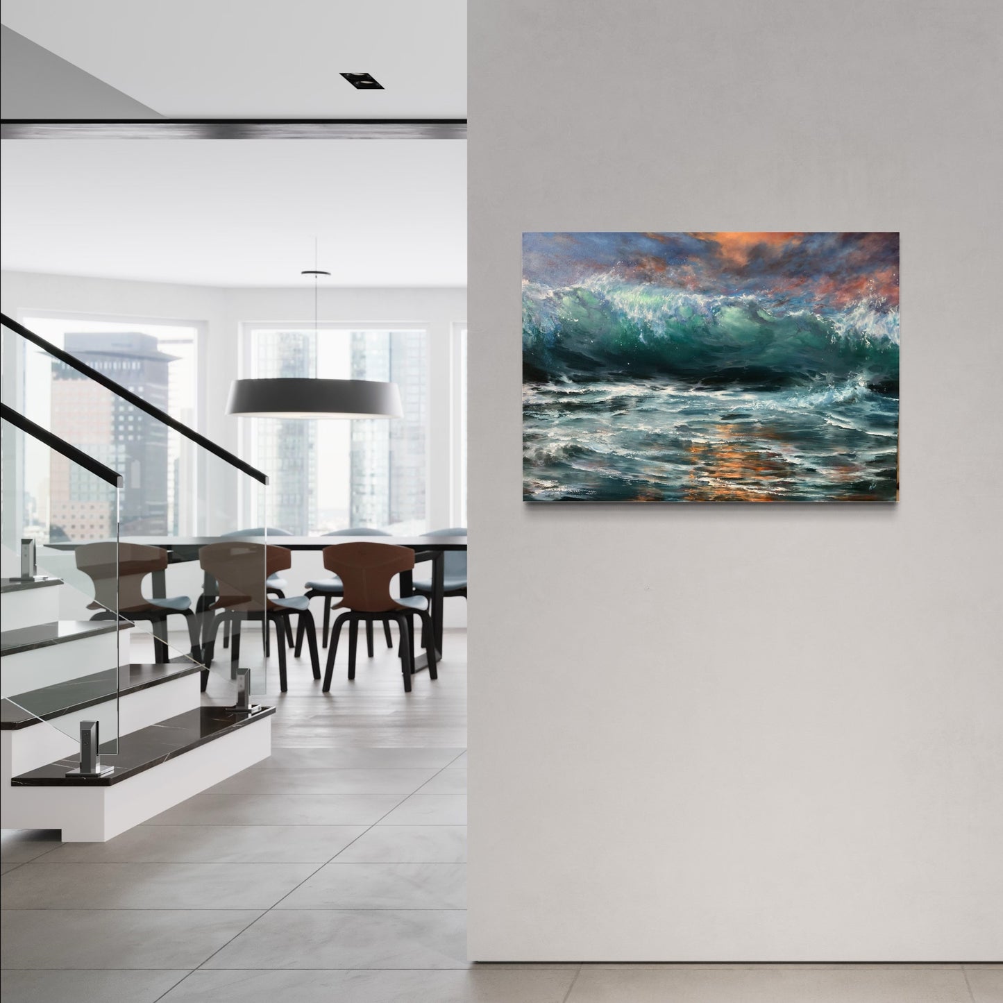 large ocean oil painting for sale UK