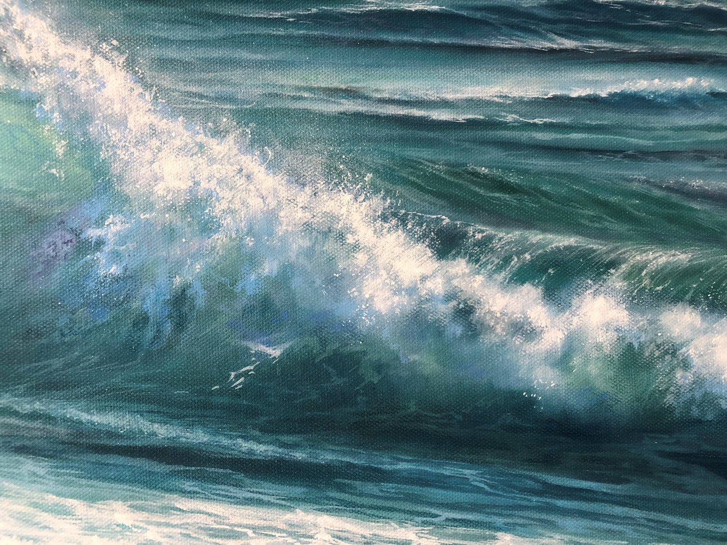 Wave of Joy, original oil painting