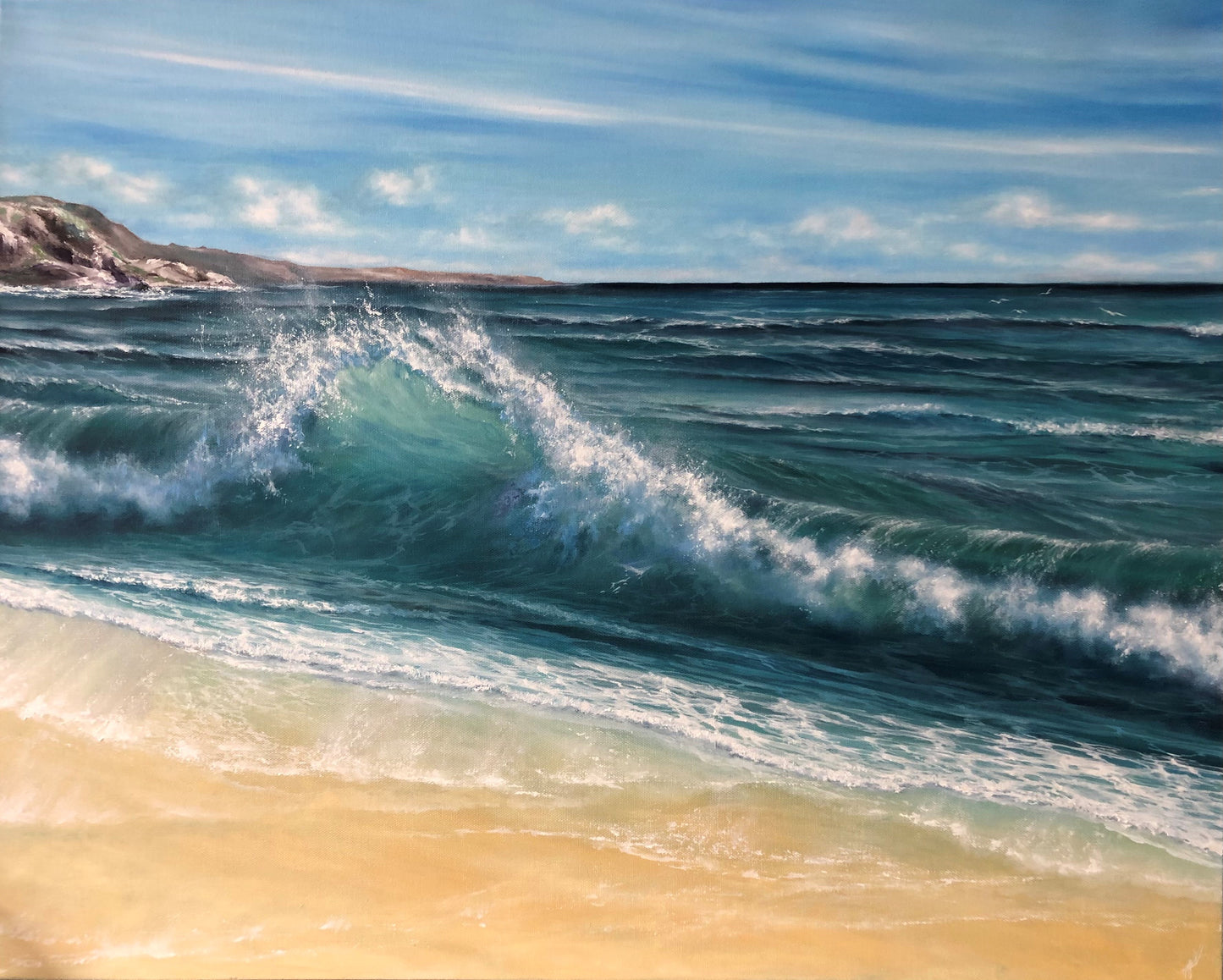 Wave of Joy, original oil painting