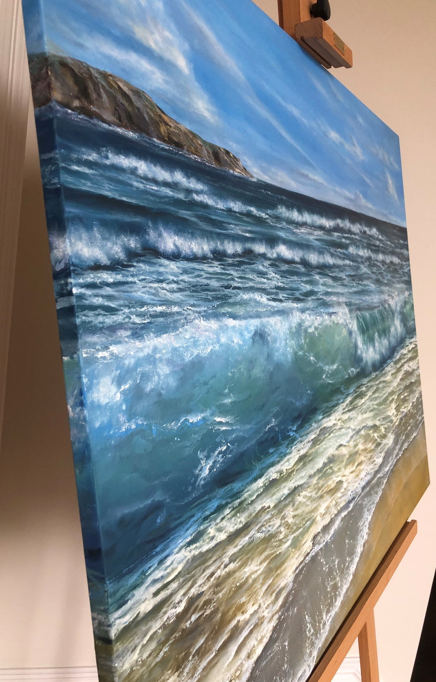 Hidden Bay, 76x102 cm, original oil painting