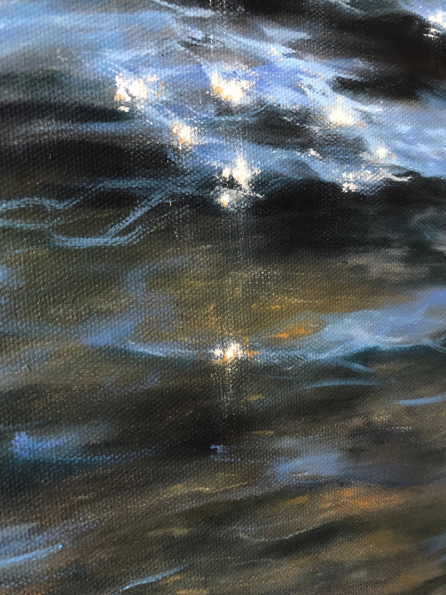 Sun-kissed, original oil painting, seascape
