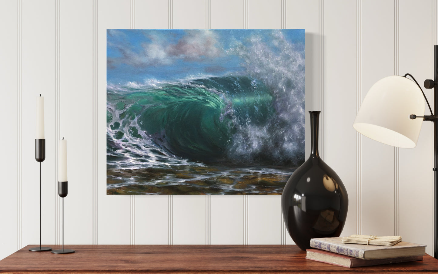Crystal Clear, original oil ocean painting
