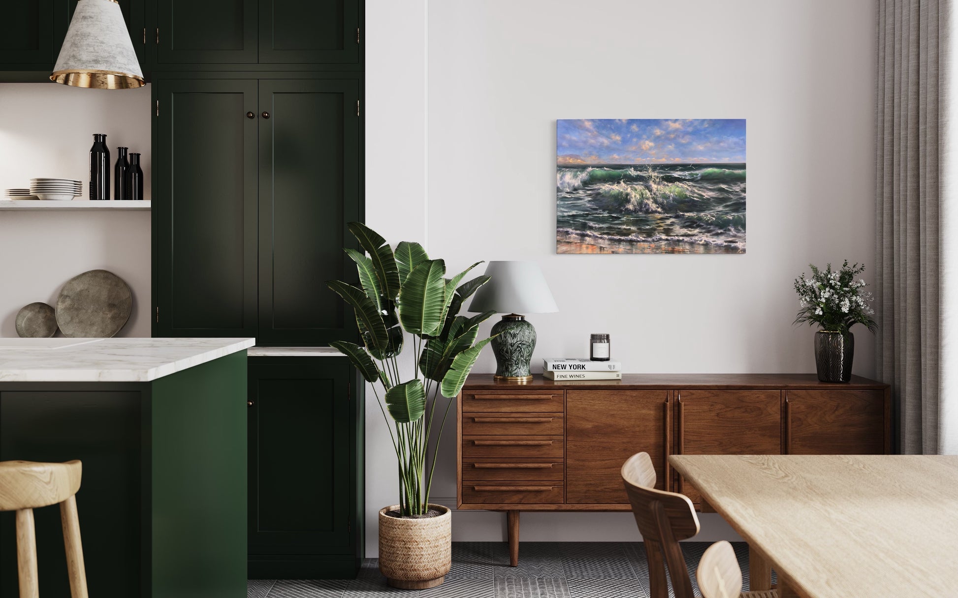 large ocean painting