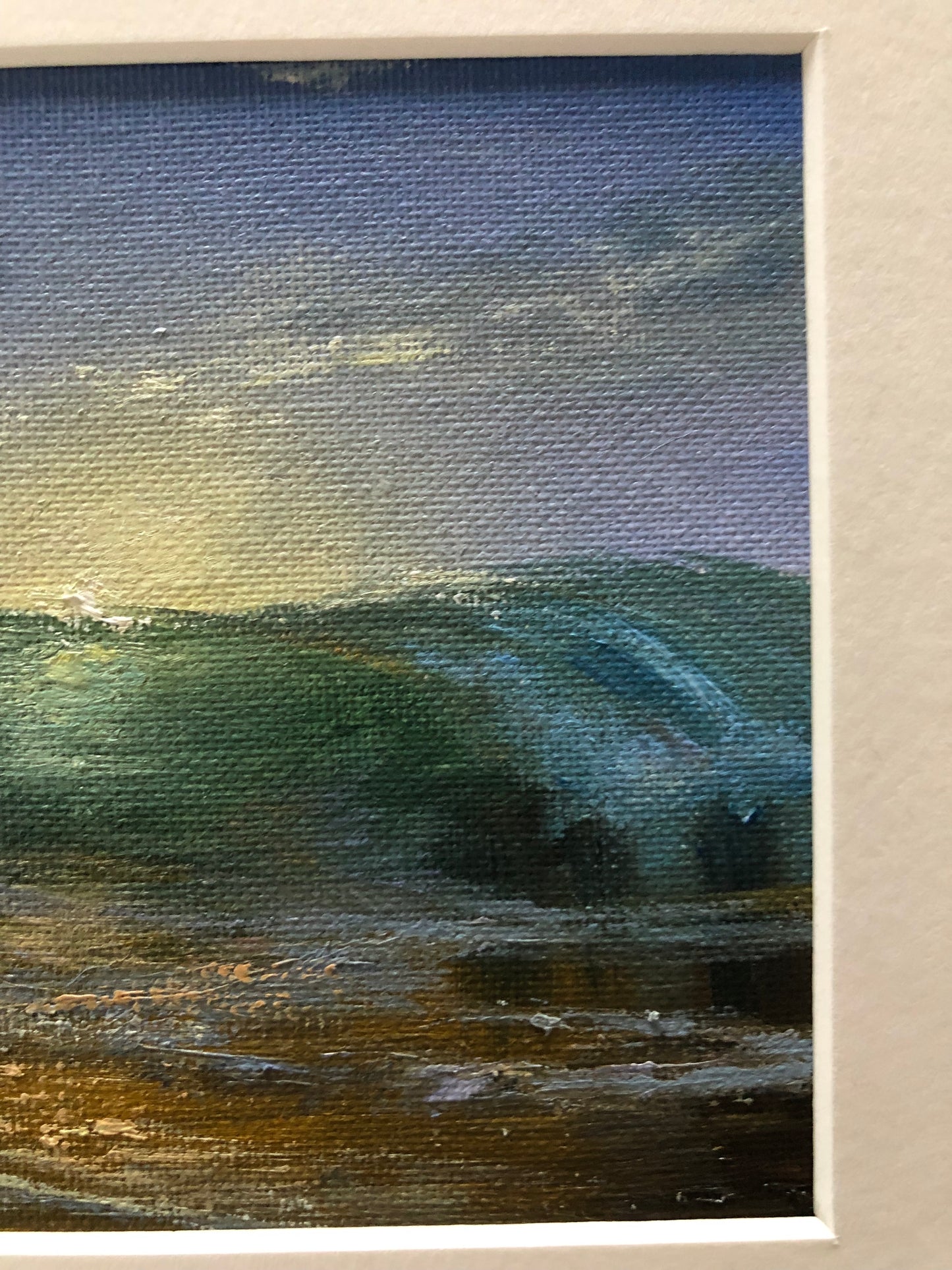 Rising Together, 13x18 cm, original seascape, oil painting