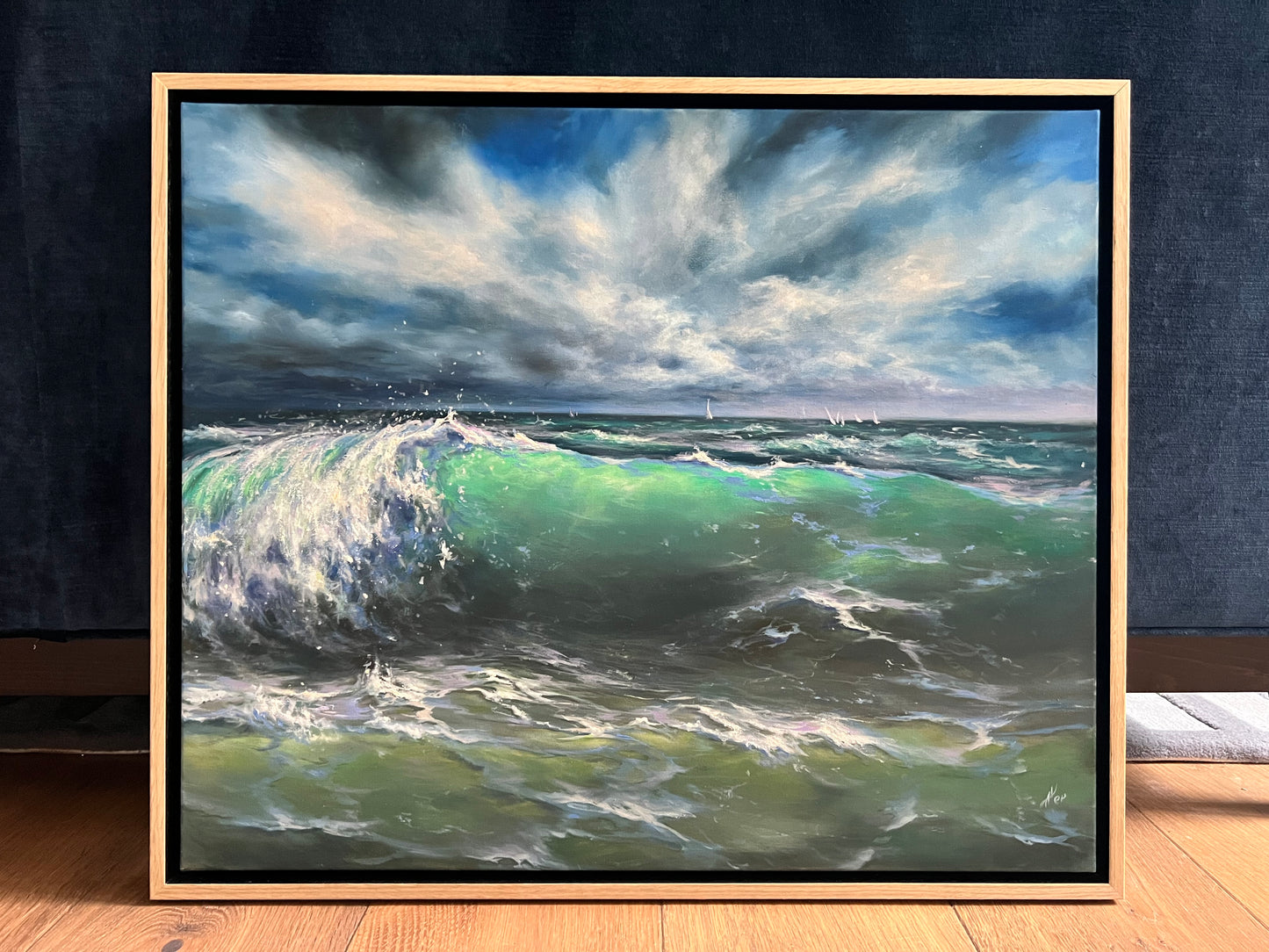 Blissful Tempest, original oil painting