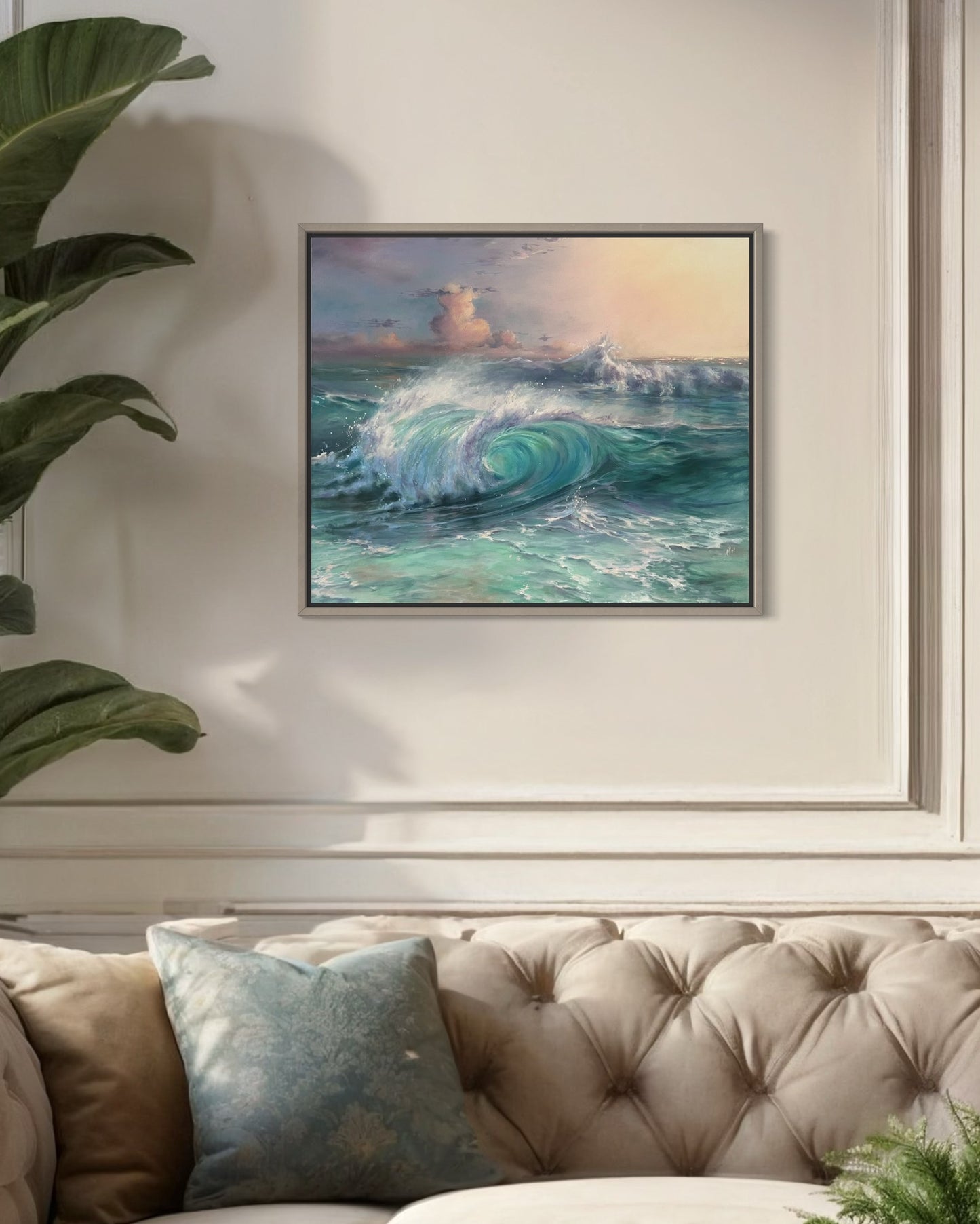 Dreamy Coast, 50x60 cm, original oil painting