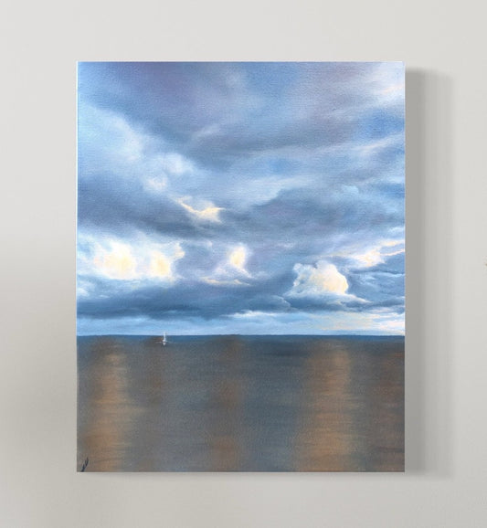 New Horizons, 40x50 cm, original oil painting, seascape