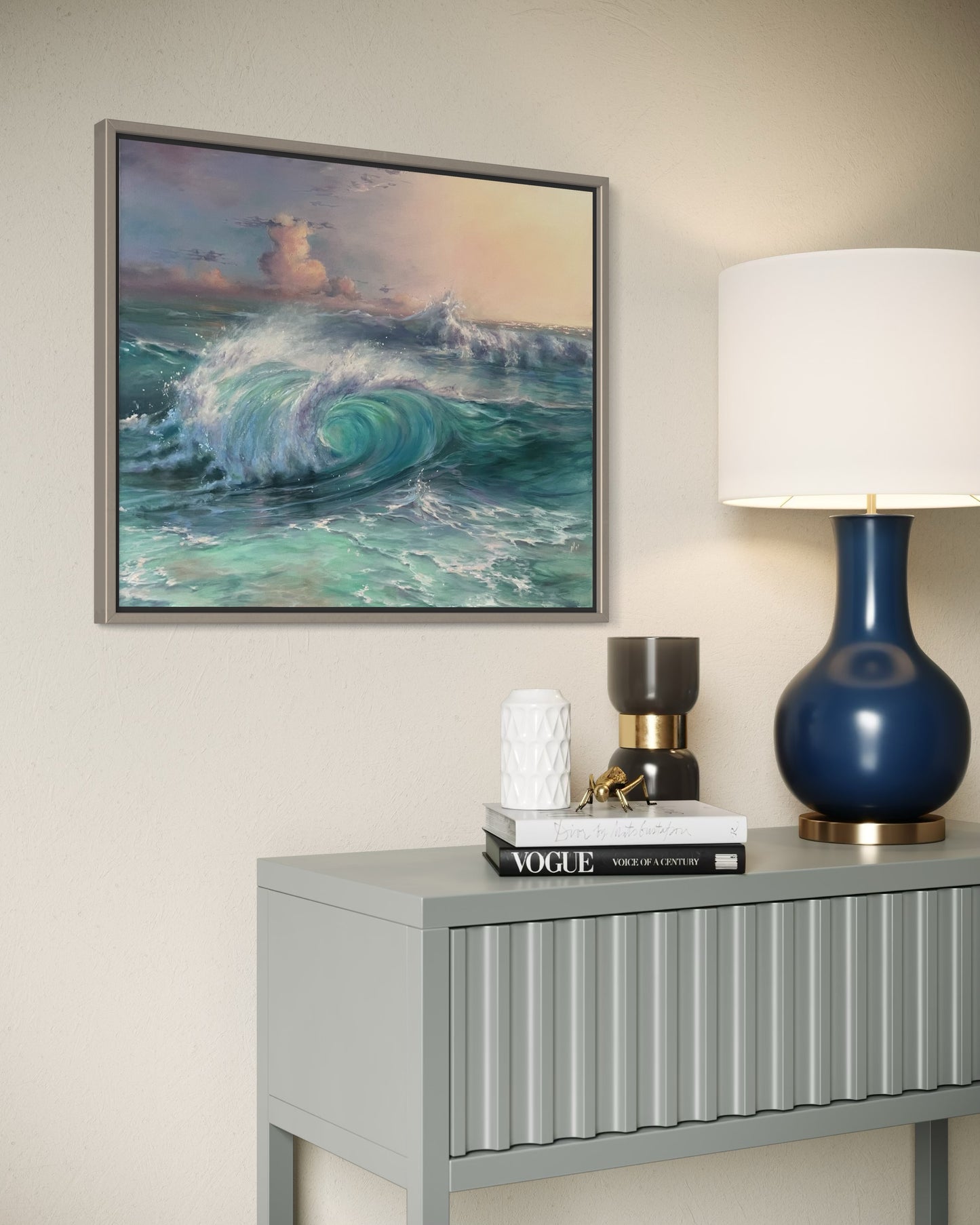 Dreamy Coast, 50x60 cm, original oil painting