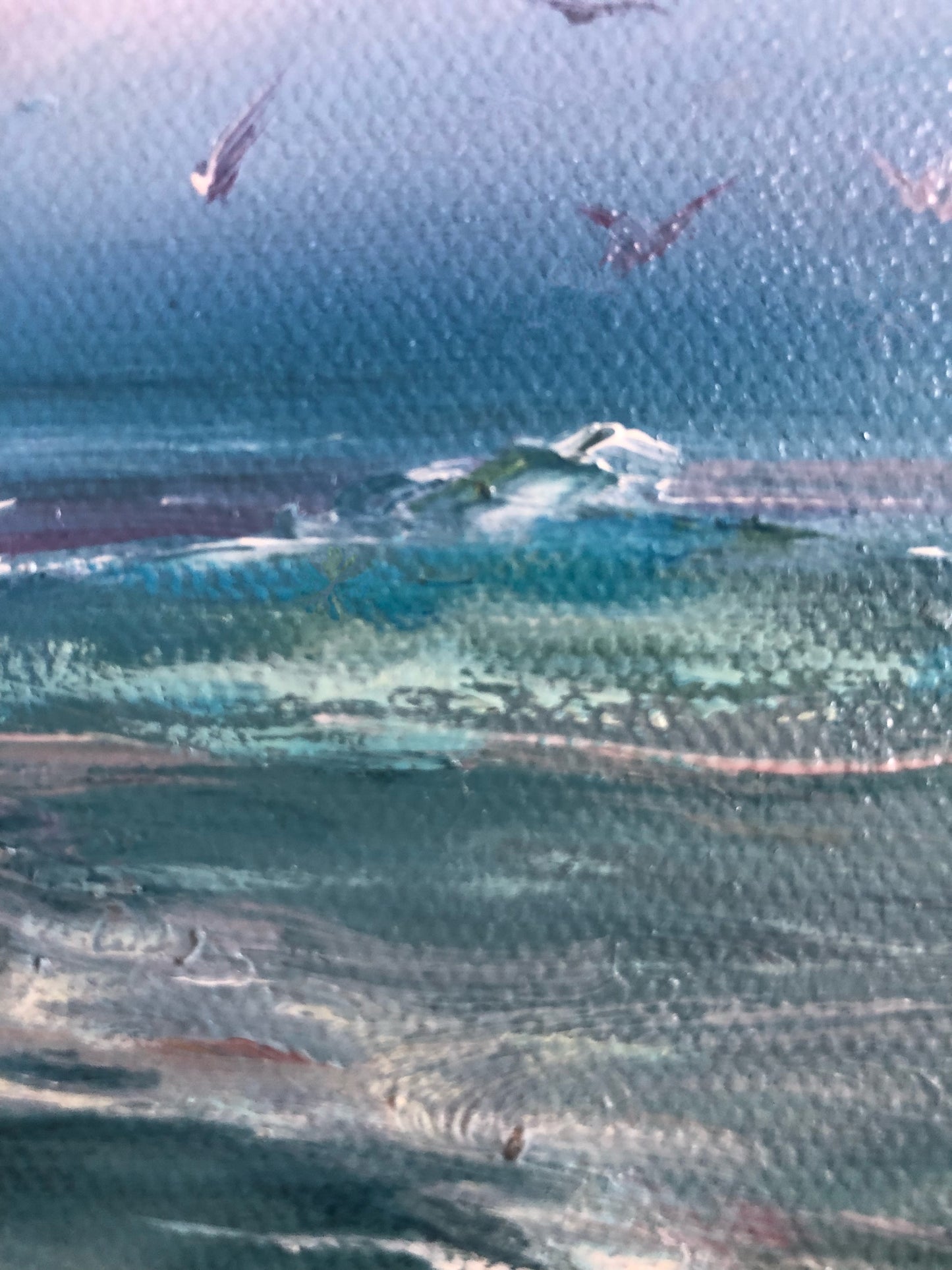 Glorious Morning , original seascape, oil painting
