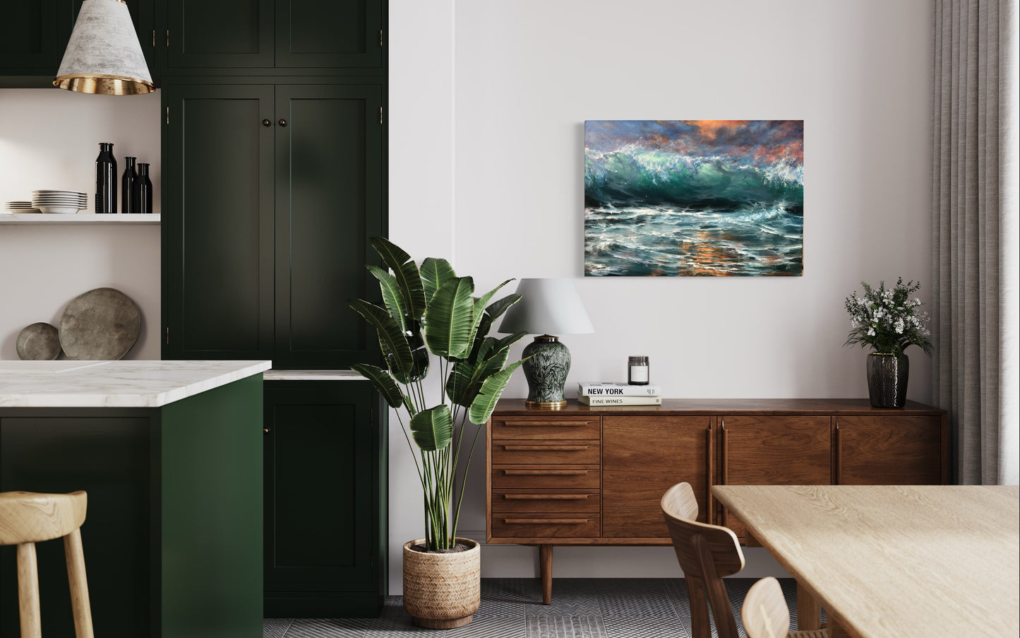 ready to hang oil seascape