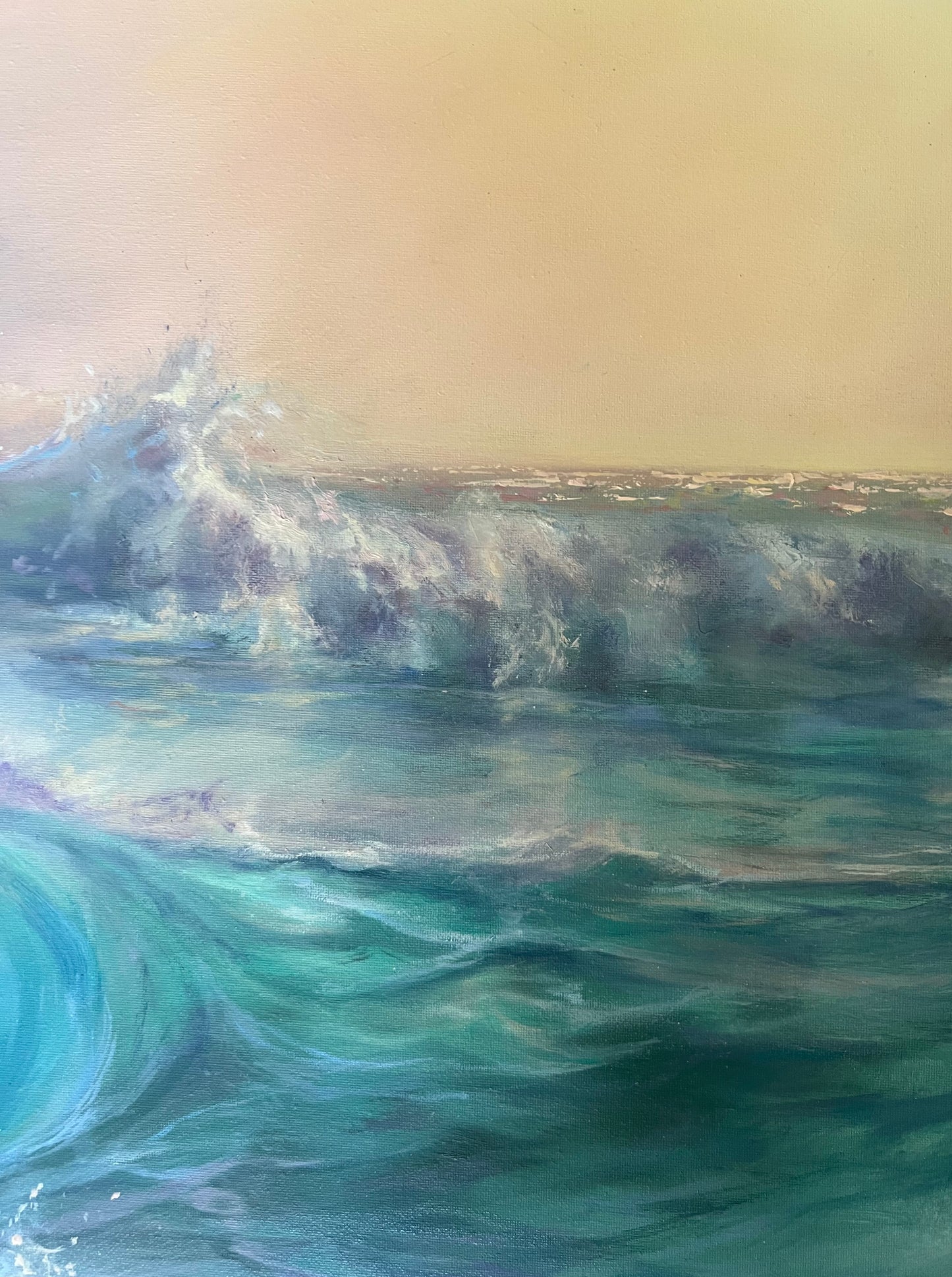 Dreamy Coast, 50x60 cm, original oil painting
