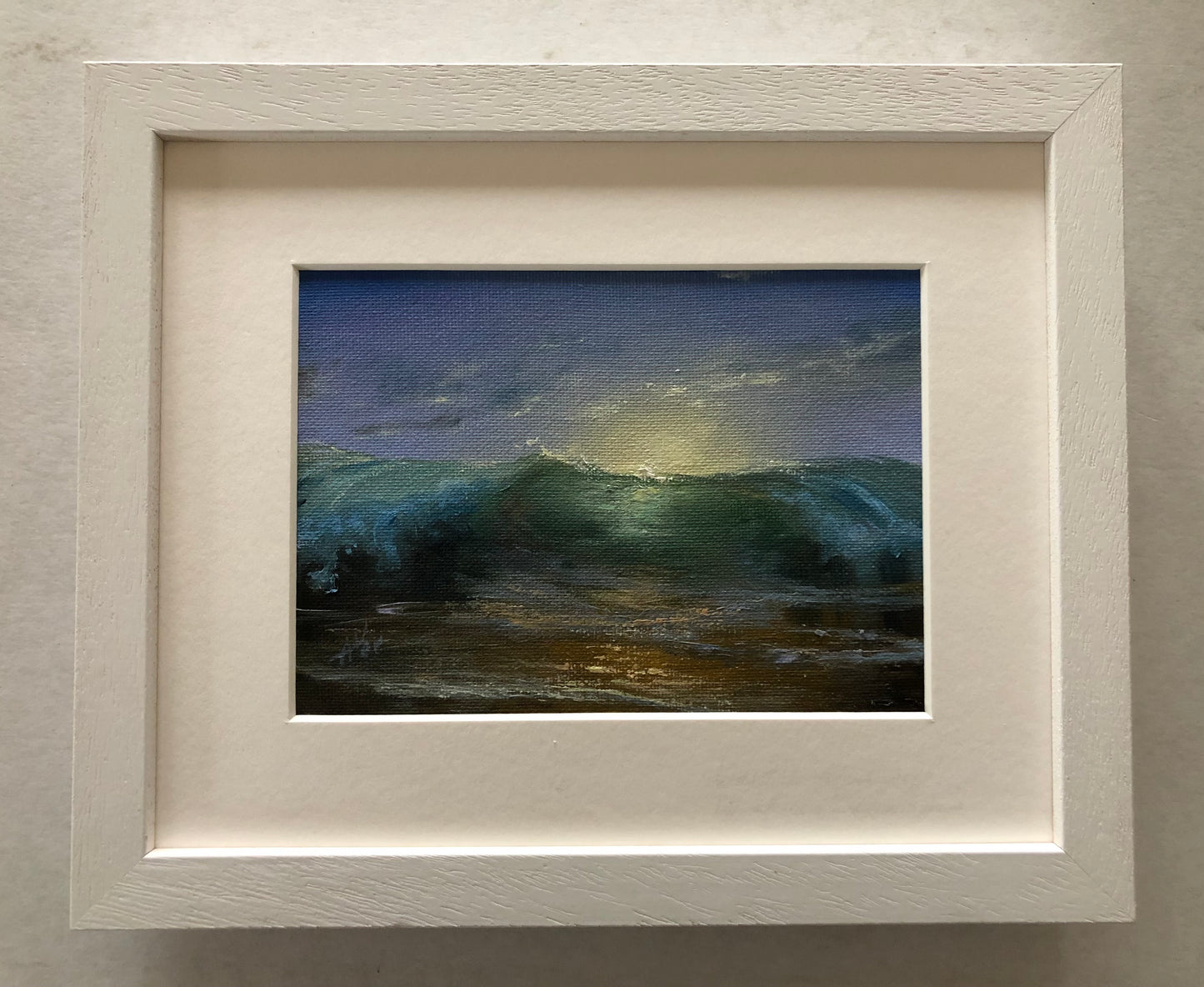 Rising Together, 13x18 cm, original seascape, oil painting