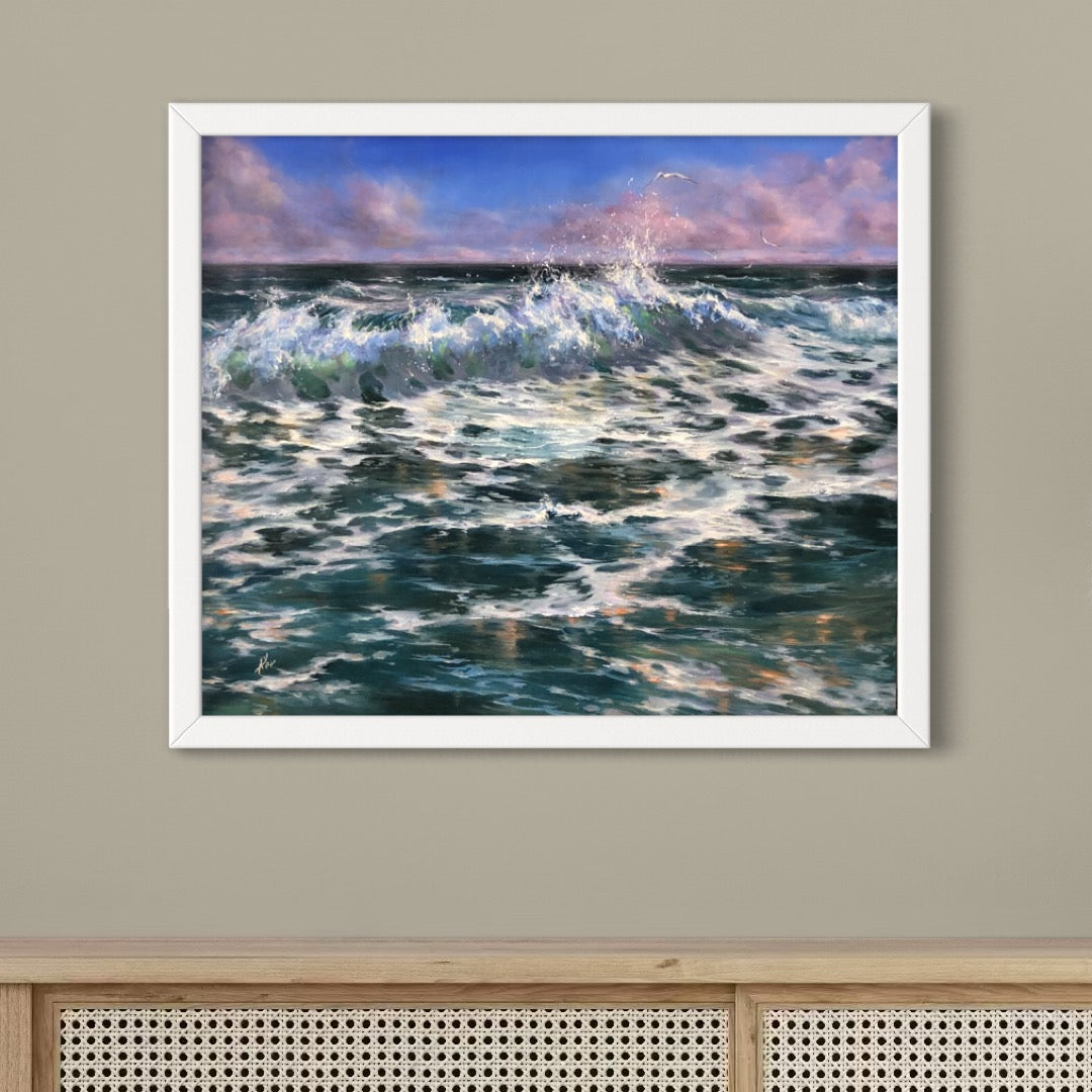 Wind Catchers, original oil painting