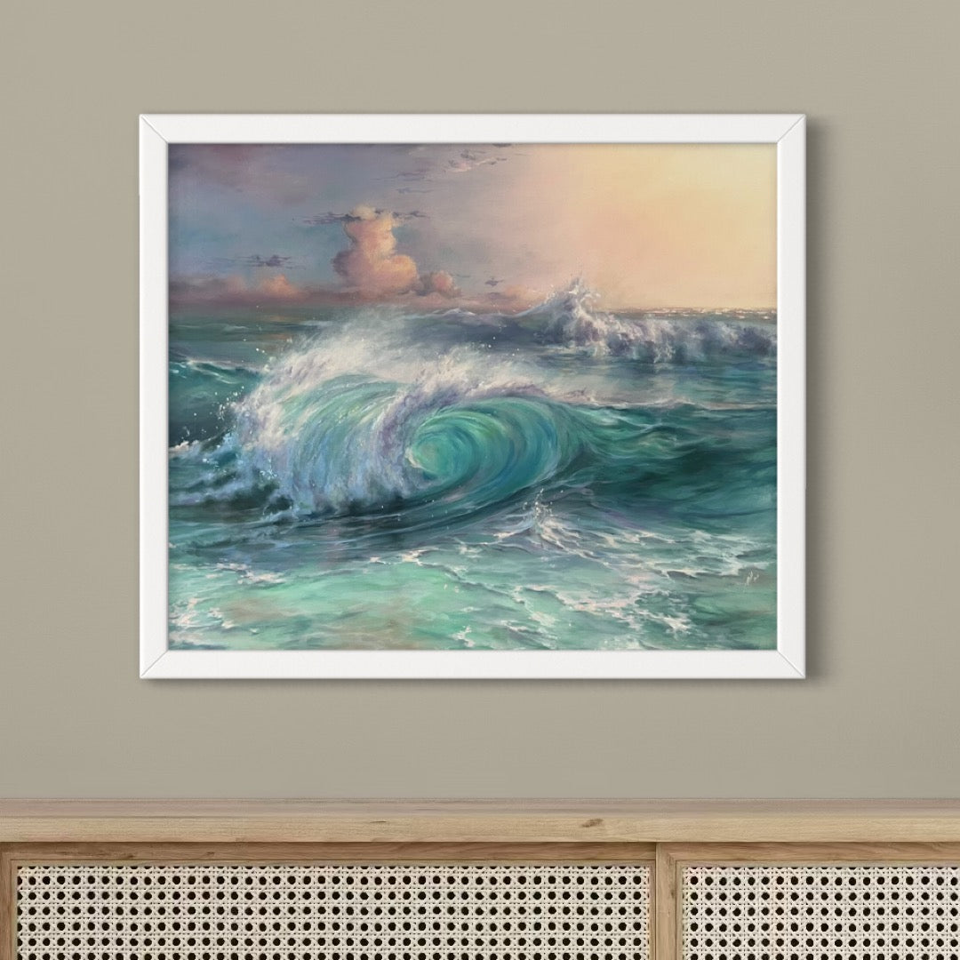 Dreamy Coast, 50x60 cm, original oil painting