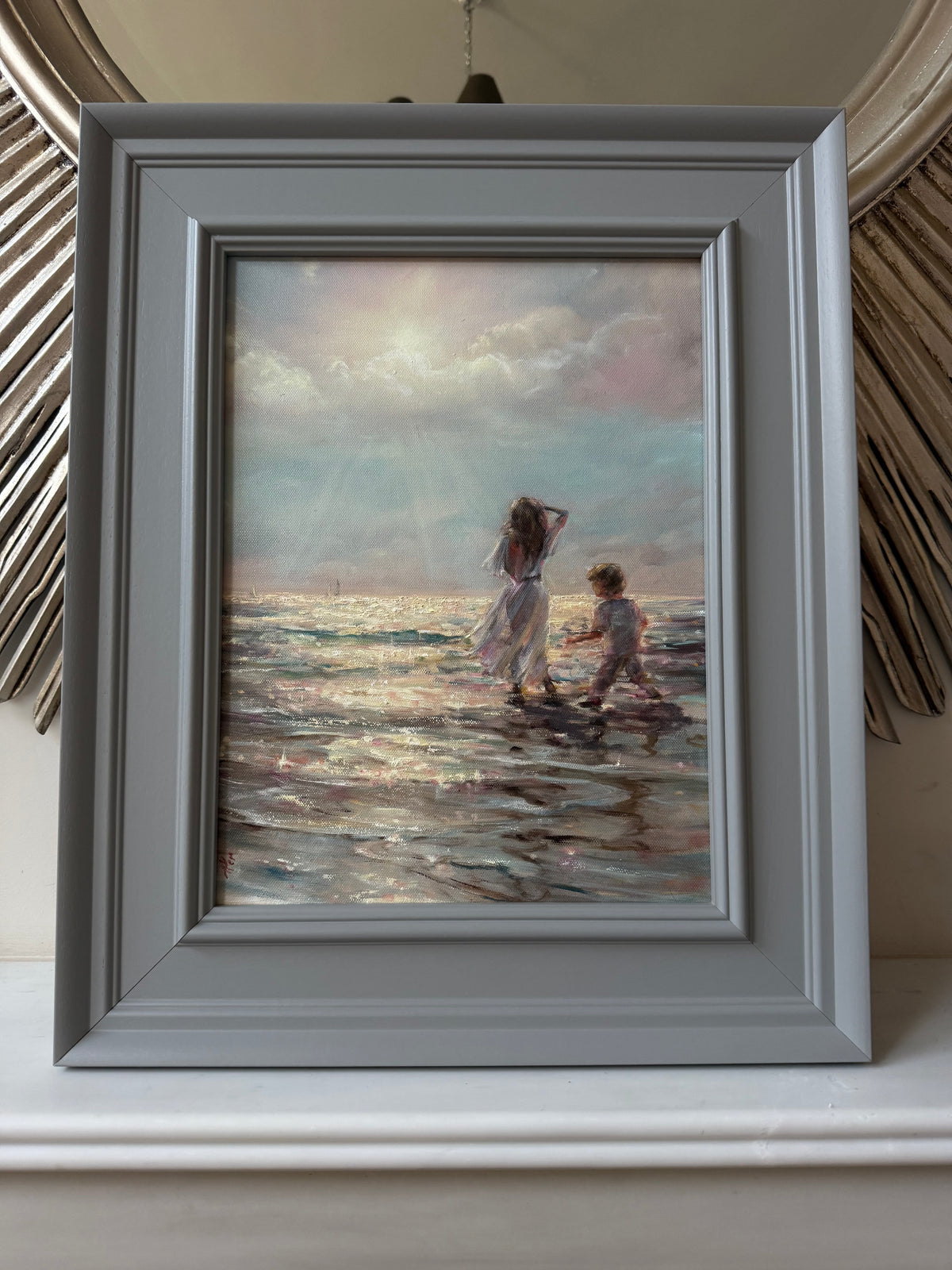 Serene Summer, original oil painting, seascape