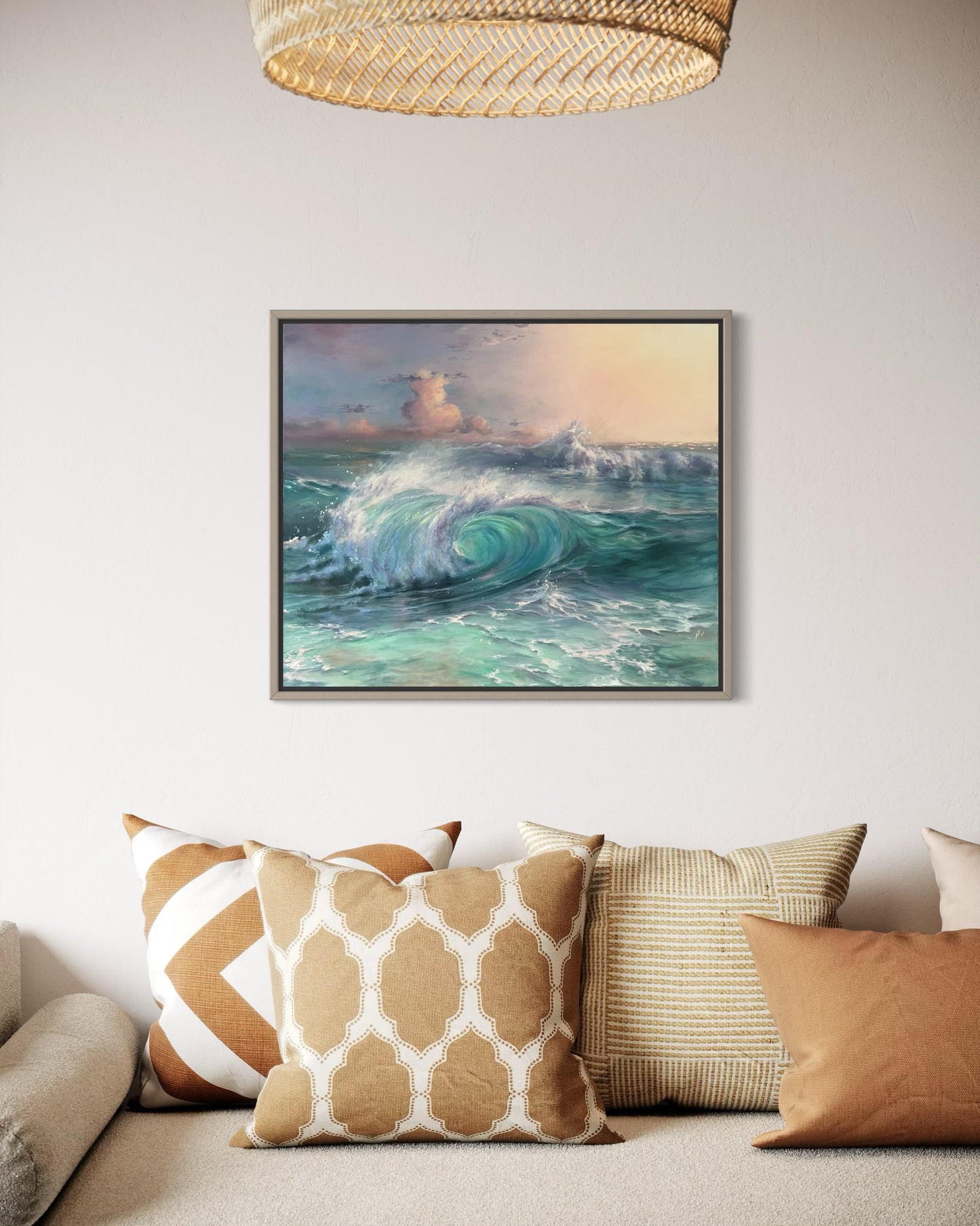 Dreamy Coast, 50x60 cm, original oil painting