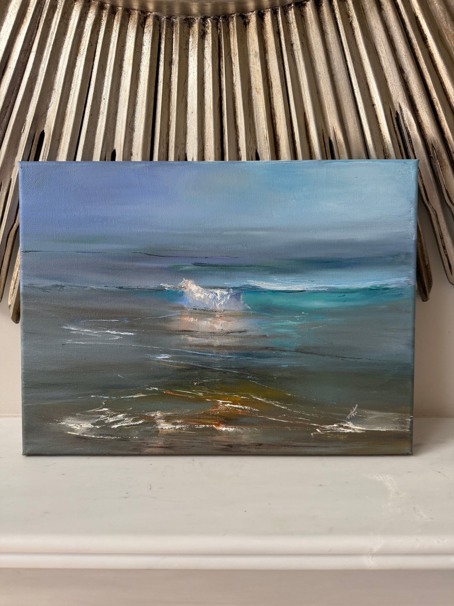 Ocean’s romance, 30x40 cm, original seascape oil painting