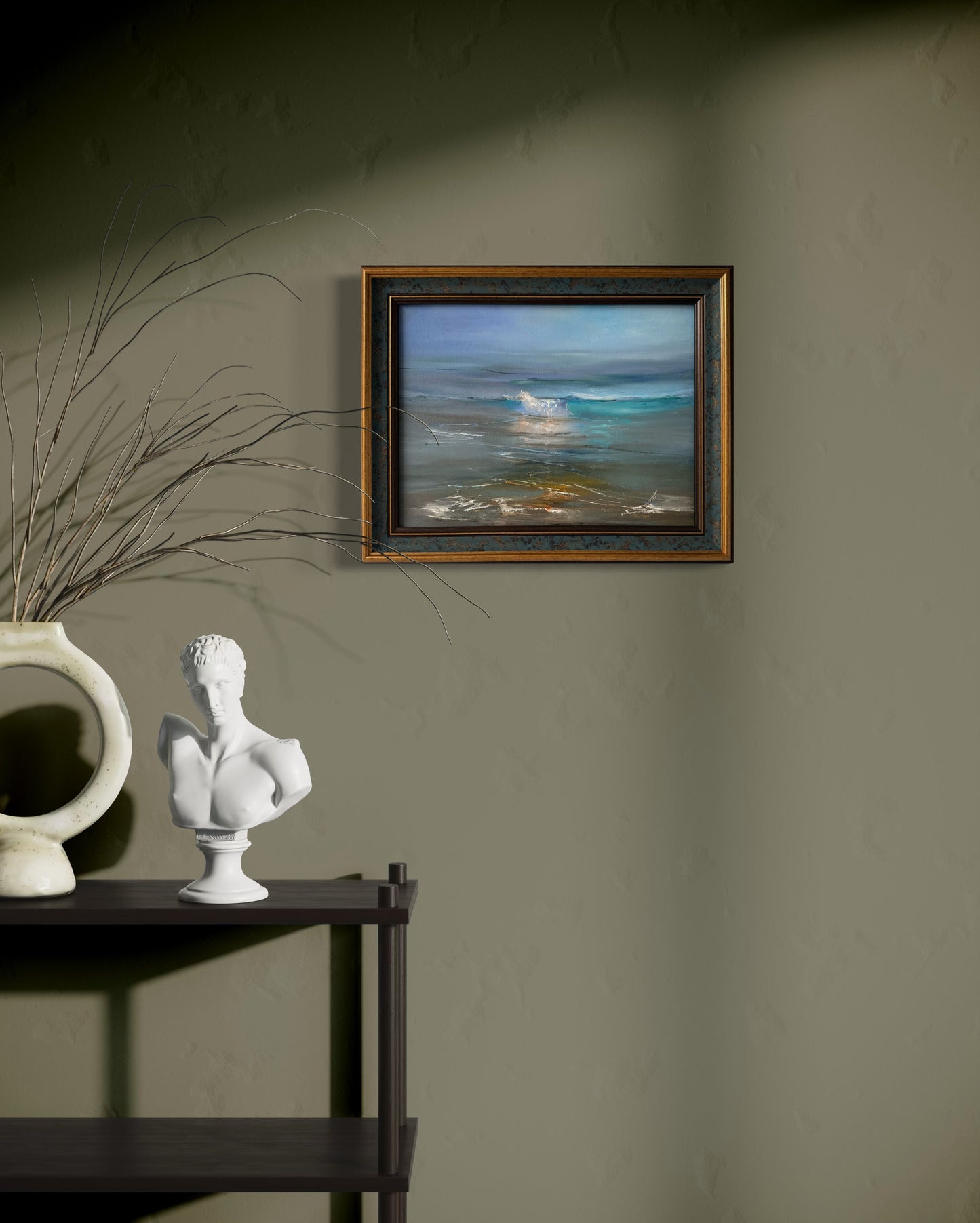 Ocean’s romance, 30x40 cm, original seascape oil painting