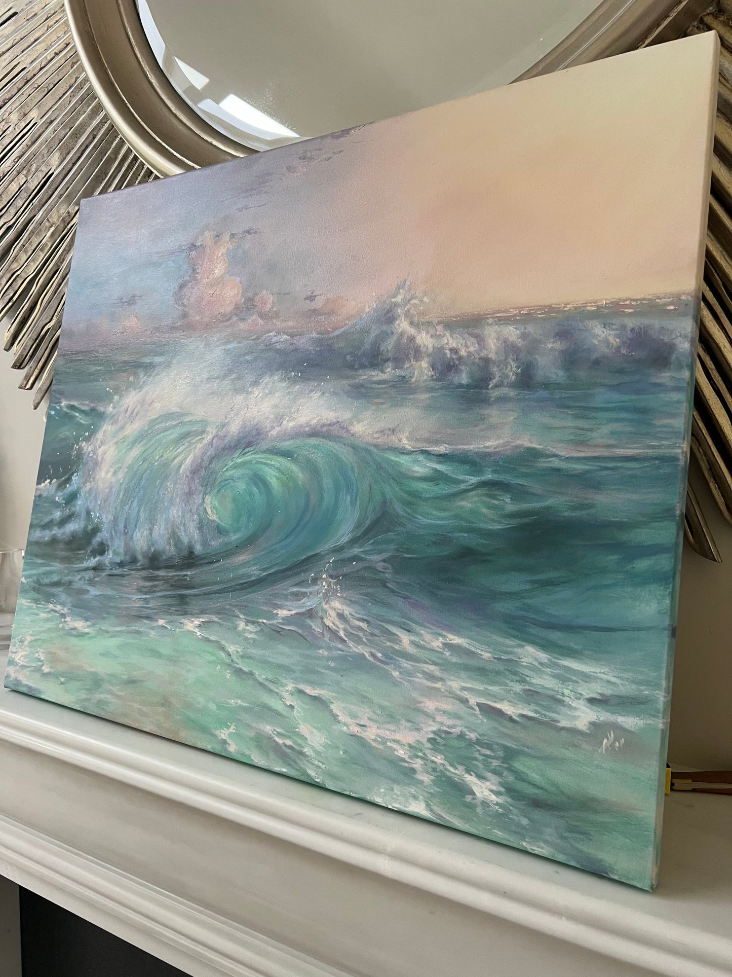 Dreamy Coast, 50x60 cm, original oil painting