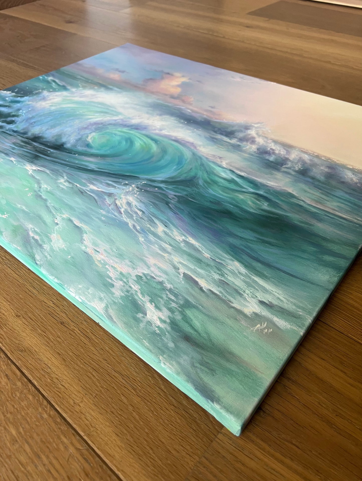 Dreamy Coast, 50x60 cm, original oil painting