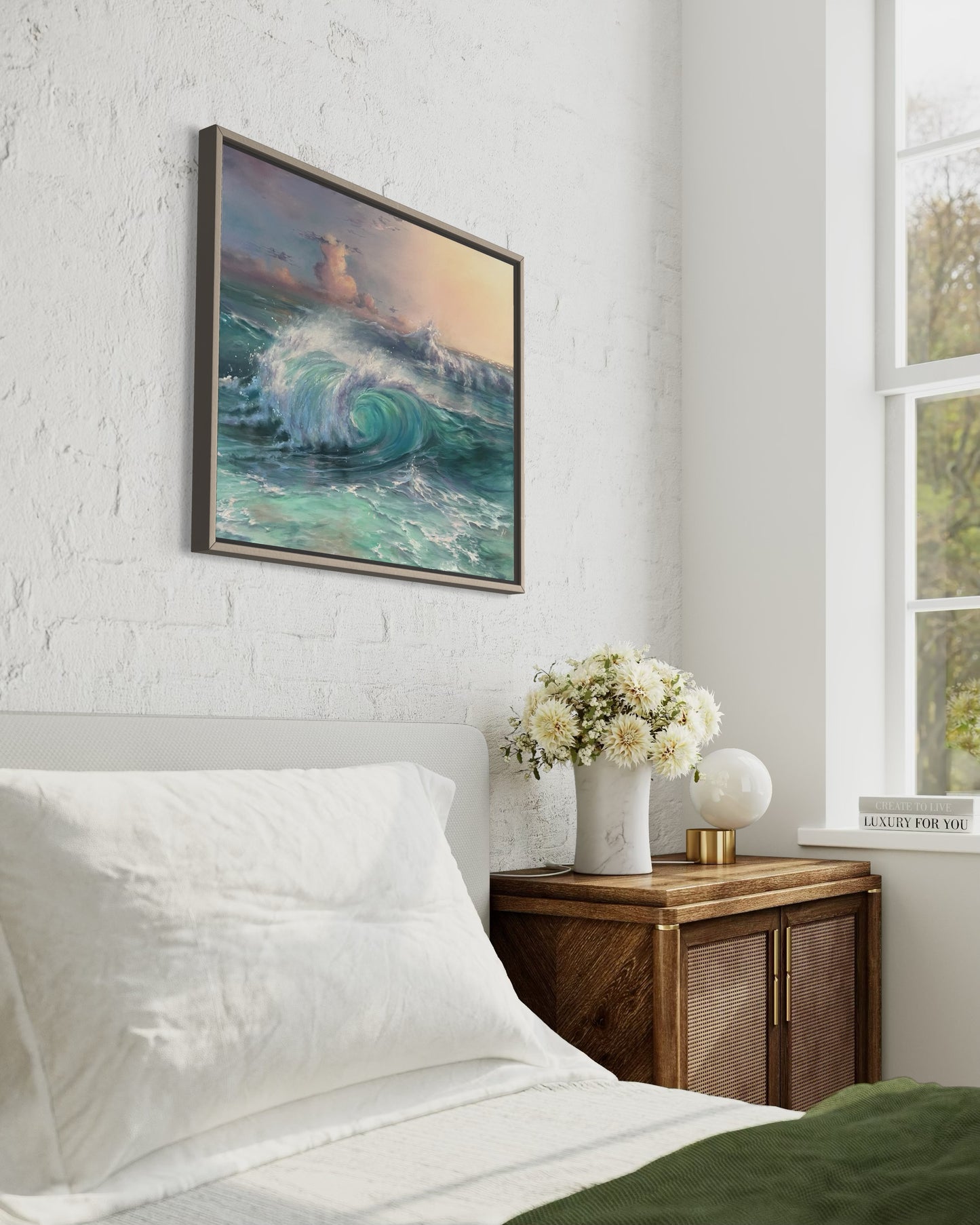 Dreamy Coast, 50x60 cm, original oil painting