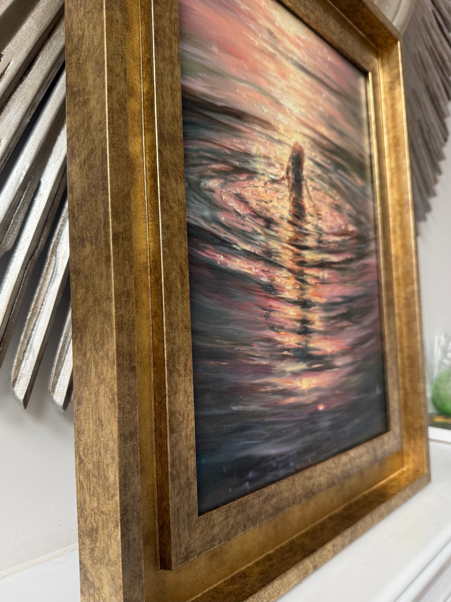 Collecting Stardust, 30x40 cm, Linen, original oil painting