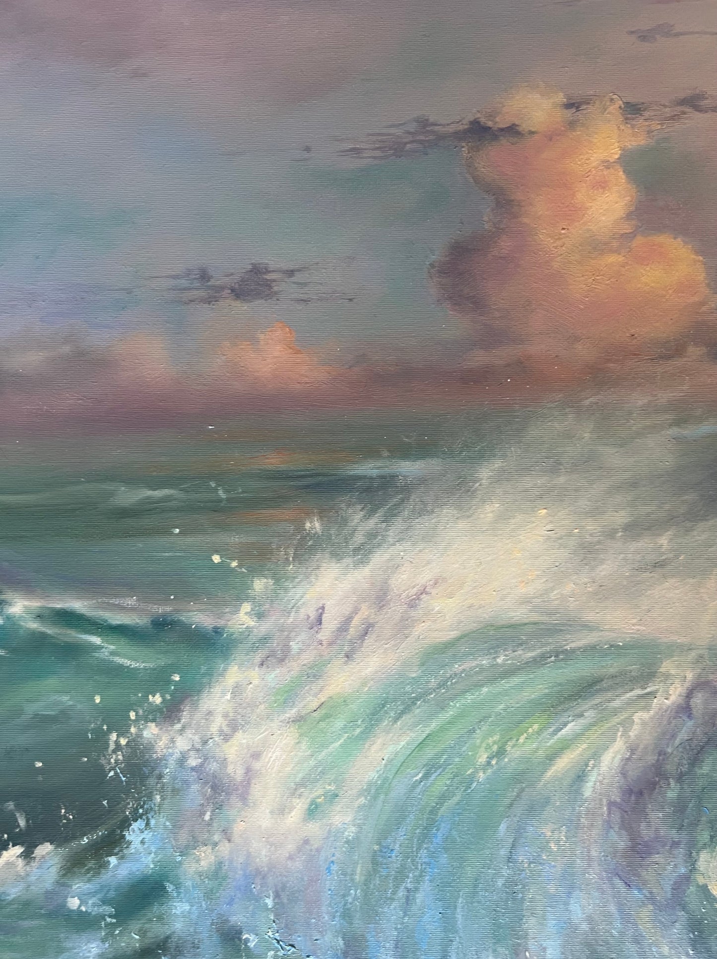 Dreamy Coast, 50x60 cm, original oil painting