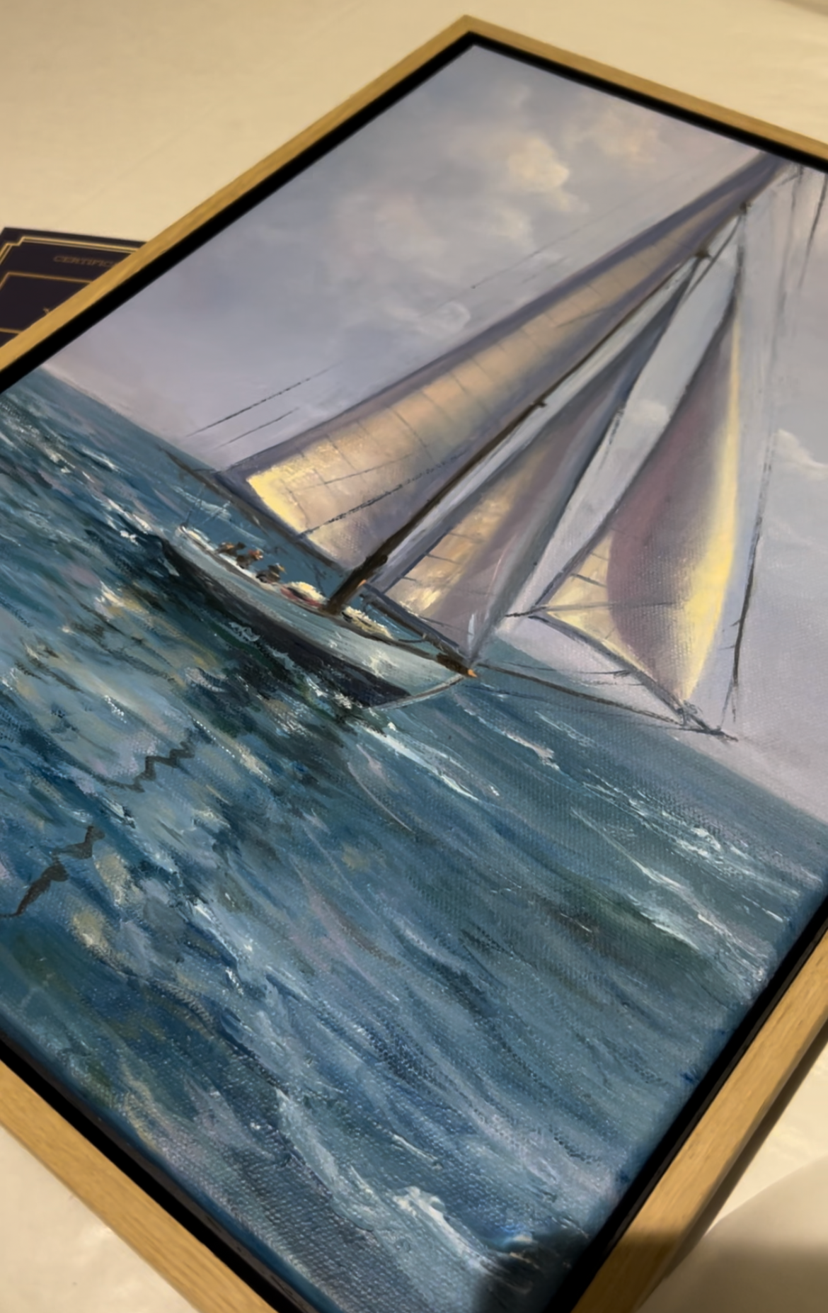 Fair Winds!, 30x40 cm, original oil painting, seascape