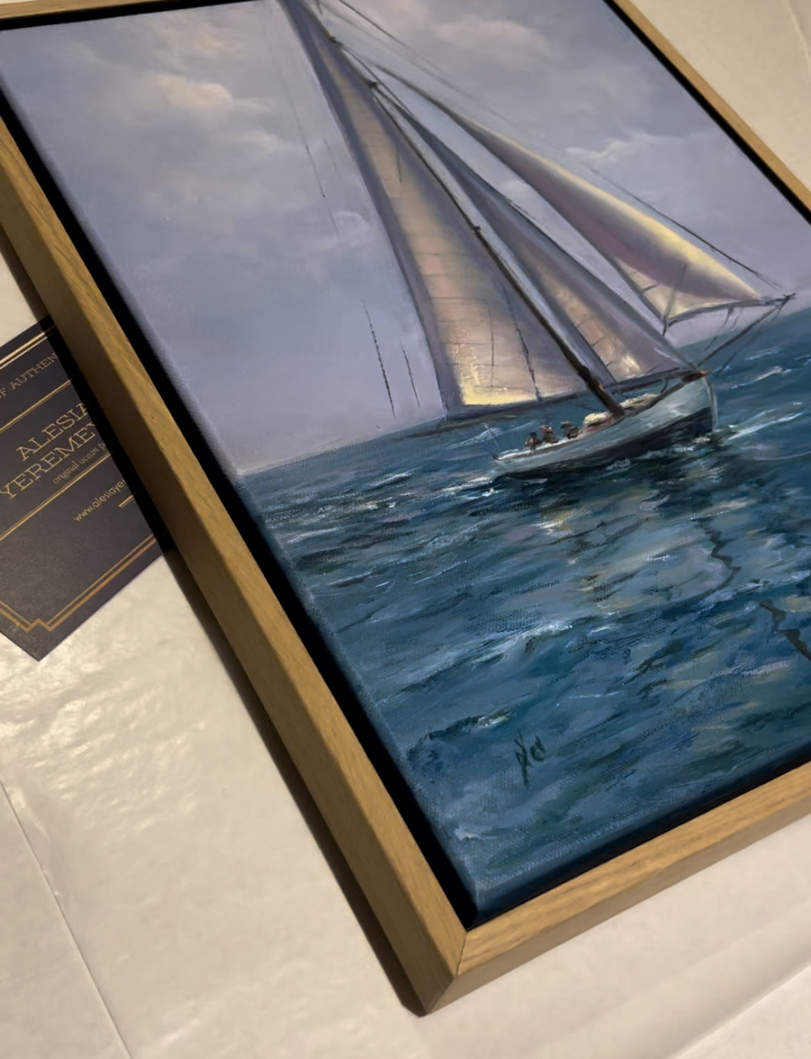 Fair Winds!, 30x40 cm, original oil painting, seascape