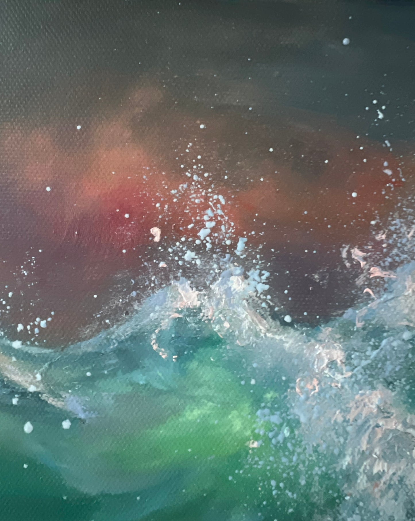 August Dawn, 30x22 cm, original seascape oil painting