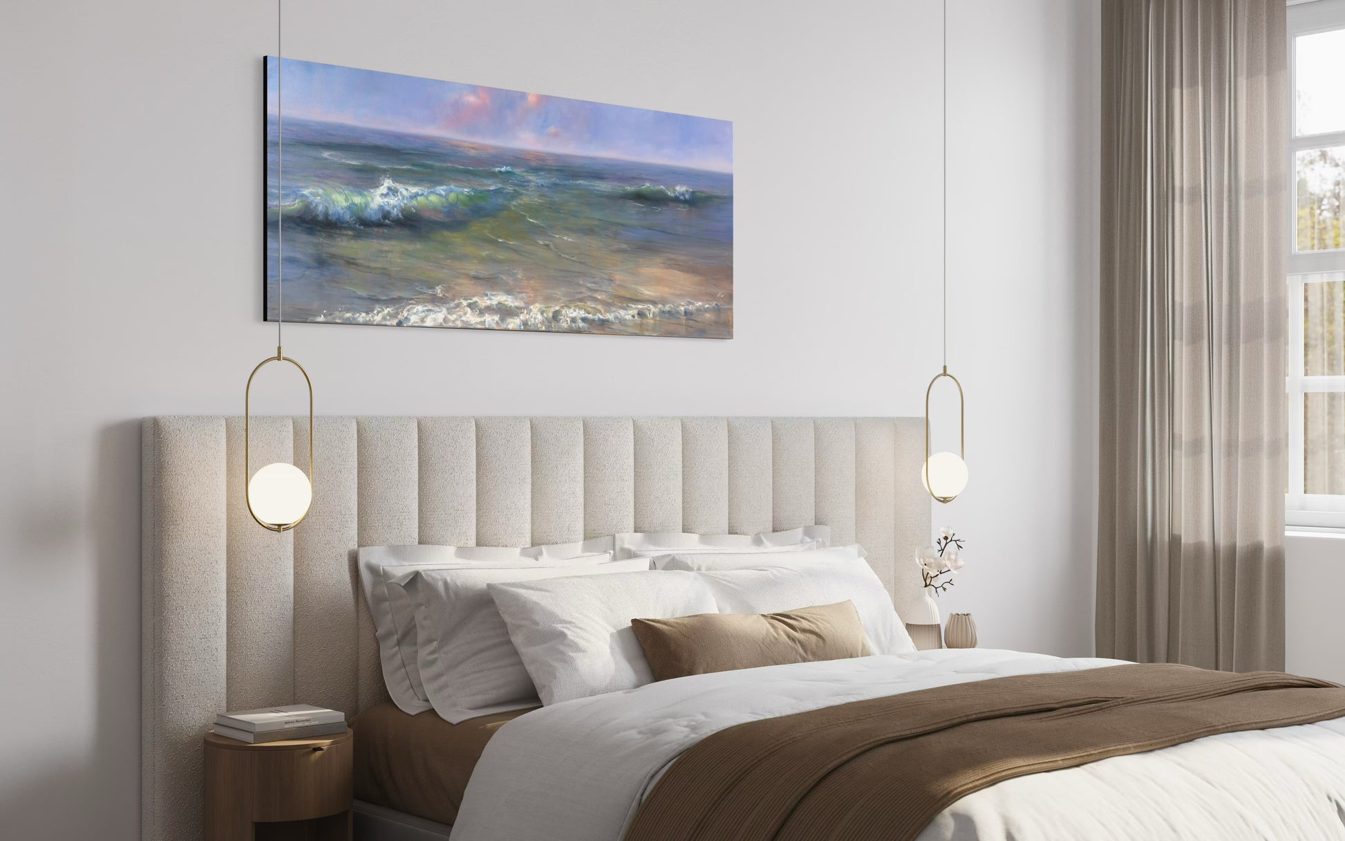 sea oil painting for bedroom