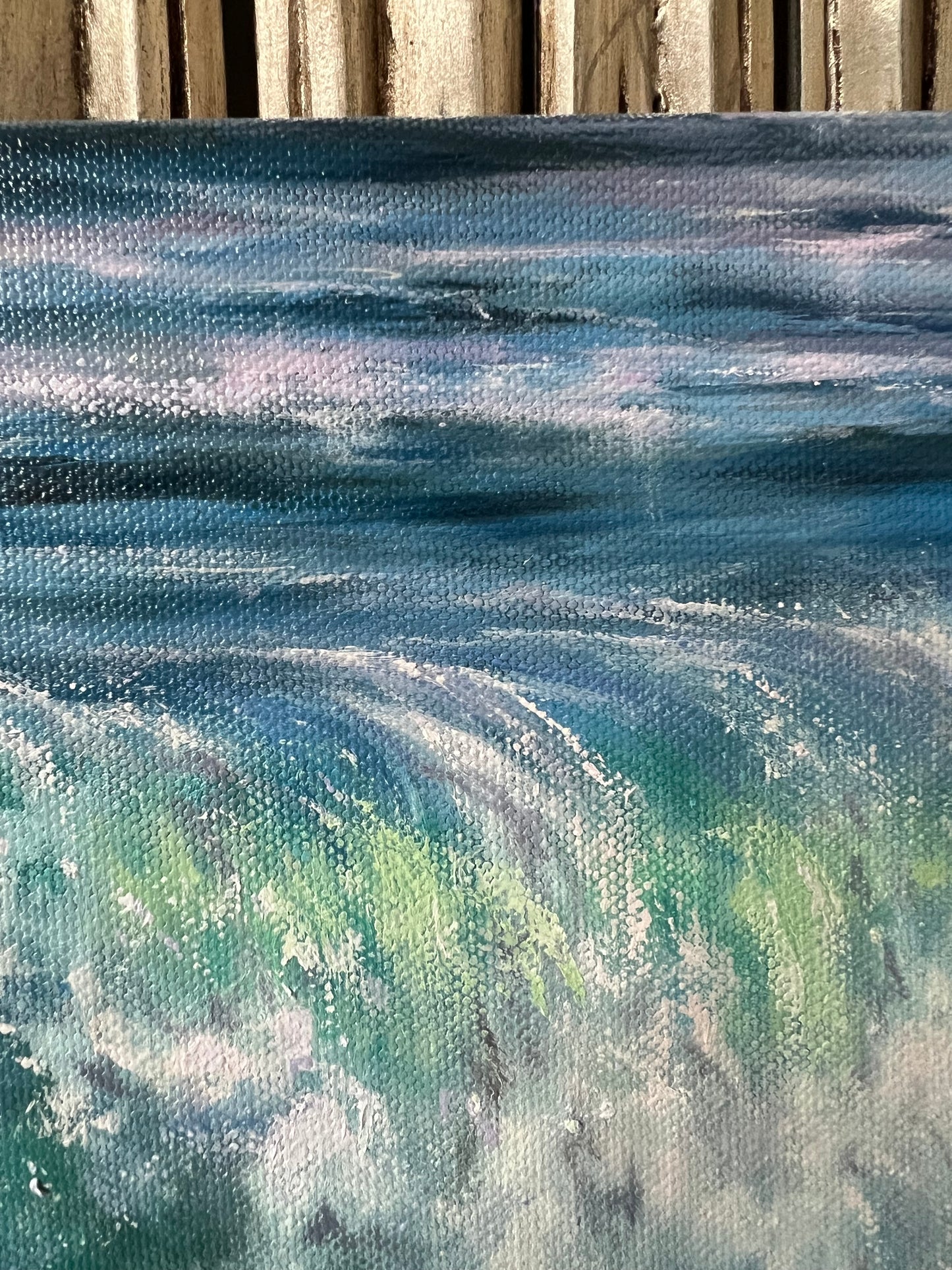 Springwave, original oil painting, seascape