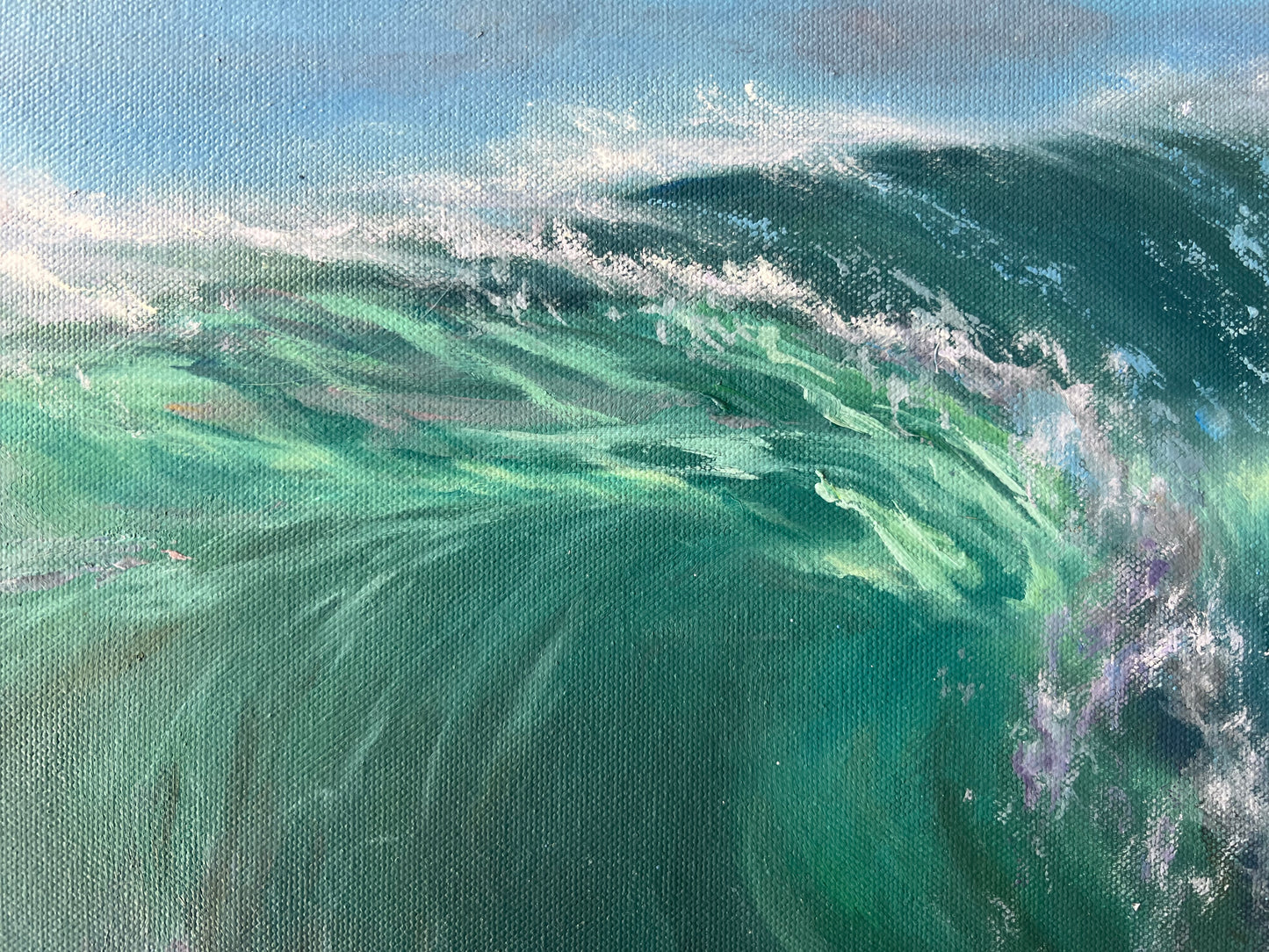 Crystal Clear, original oil ocean painting