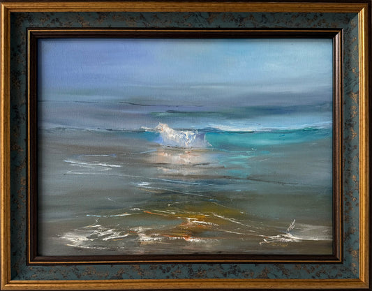 Ocean’s romance, 30x40 cm, original seascape oil painting
