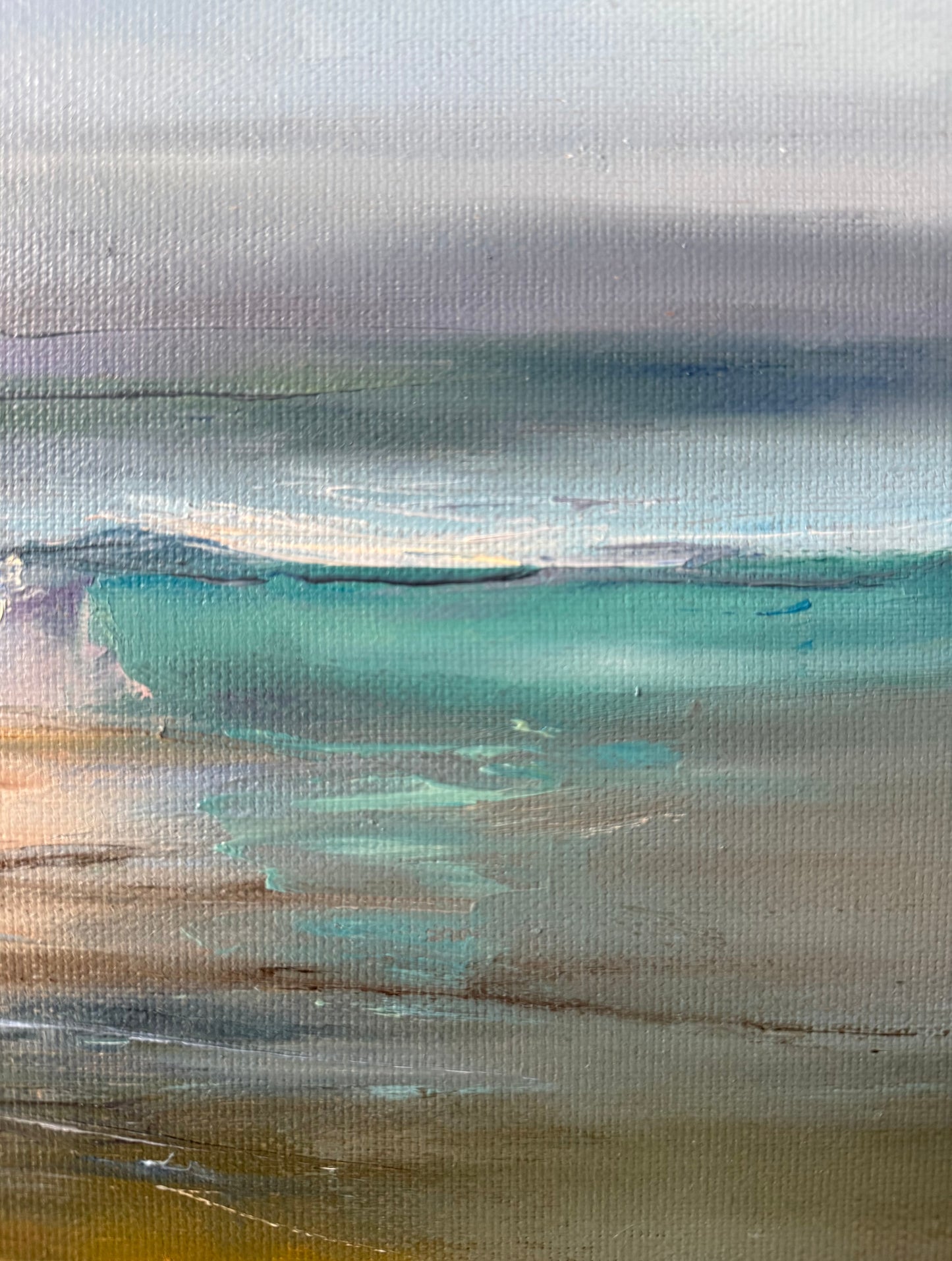 Ocean’s romance, 30x40 cm, original seascape oil painting