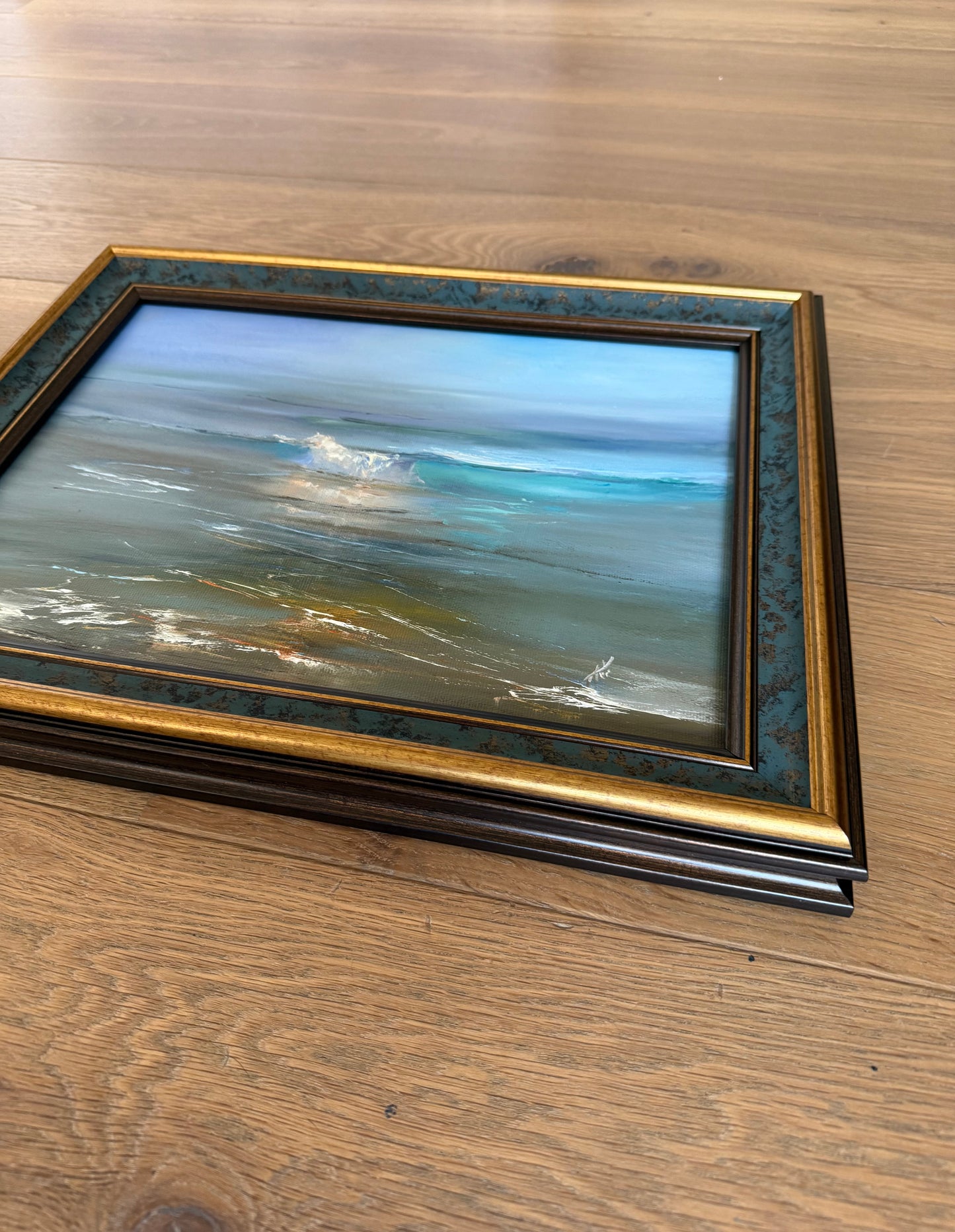Ocean’s romance, 30x40 cm, original seascape oil painting