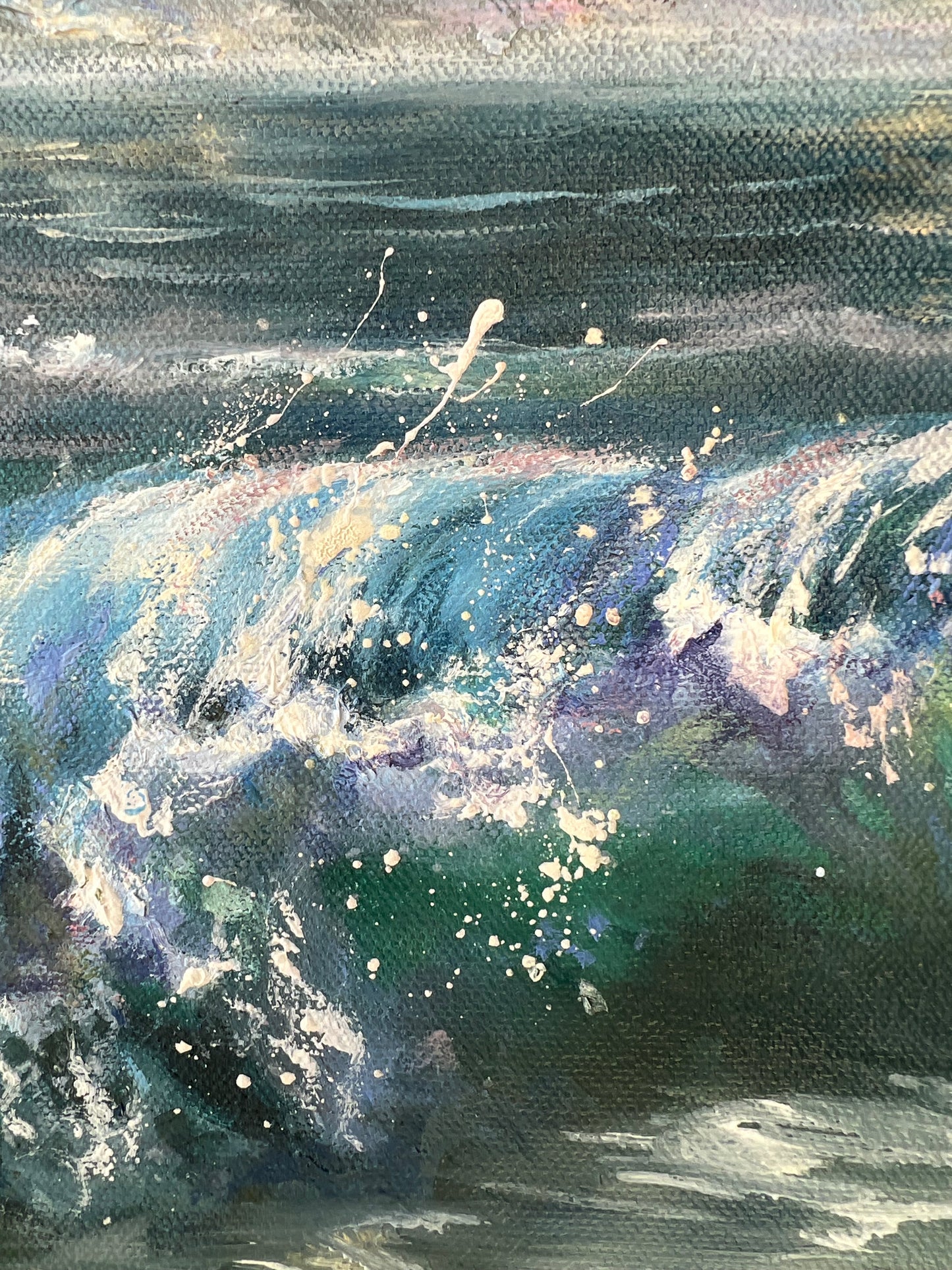 ocean waves painting