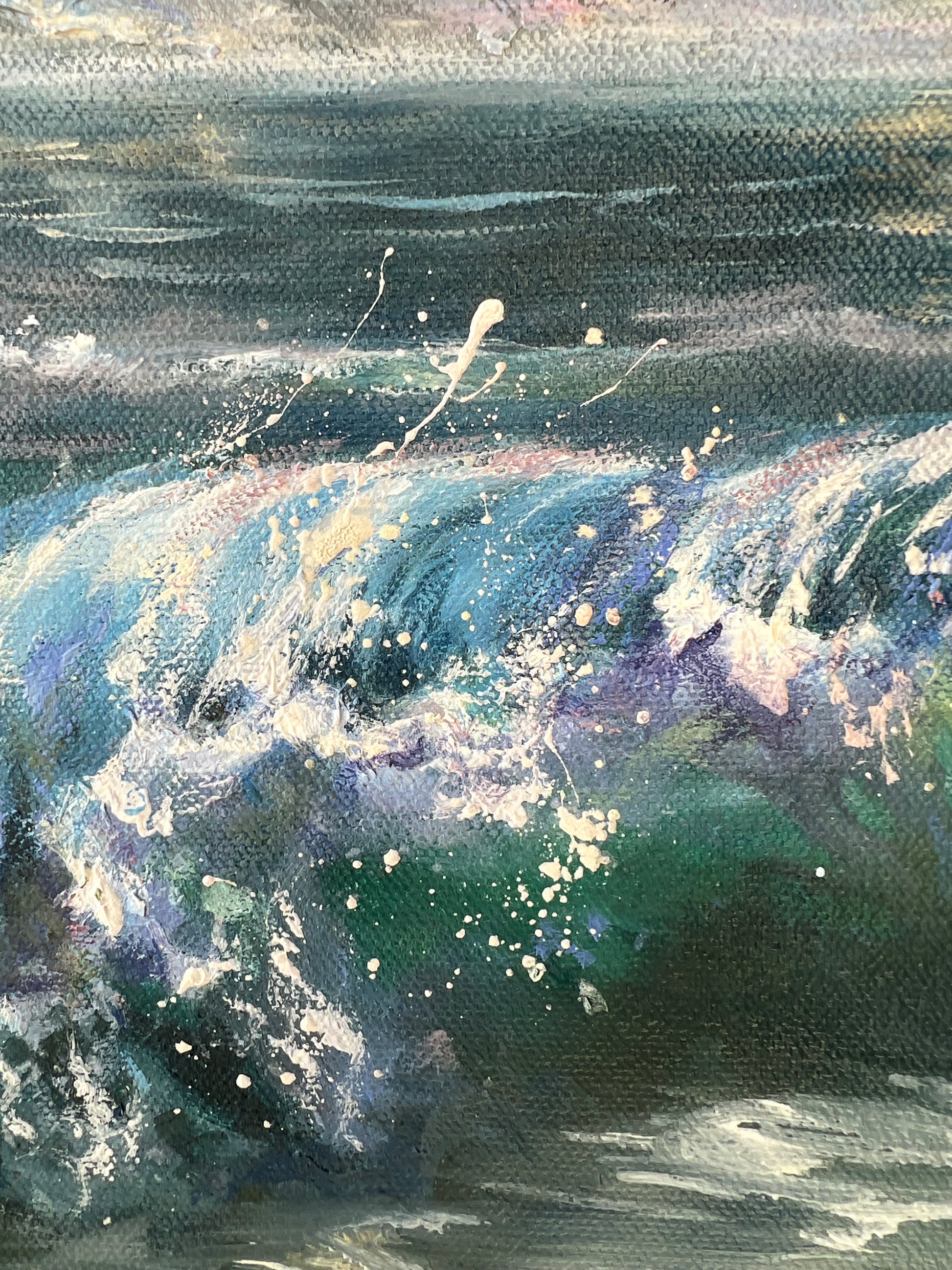 ocean waves painting