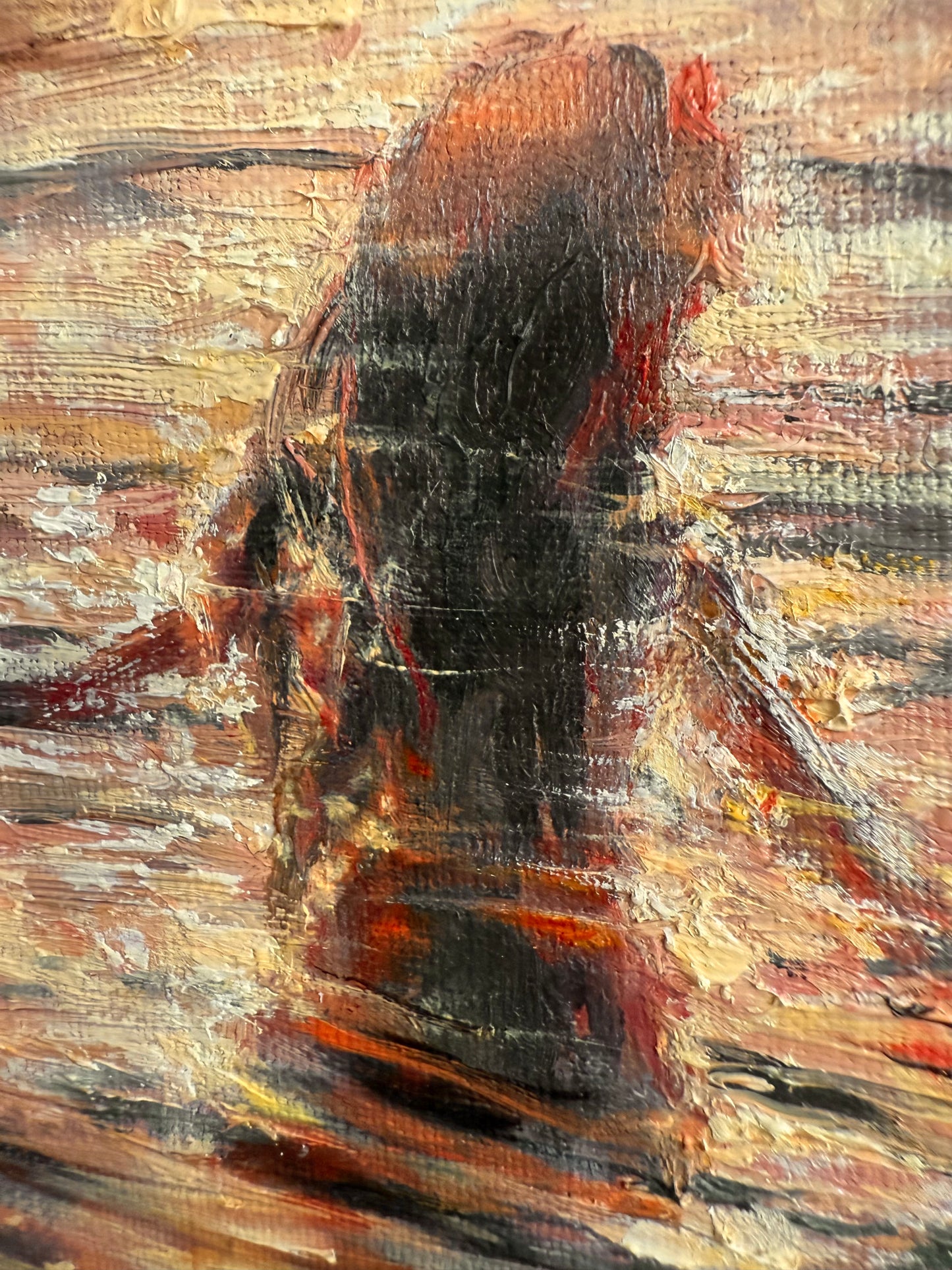 Collecting Stardust, 30x40 cm, Linen, original oil painting