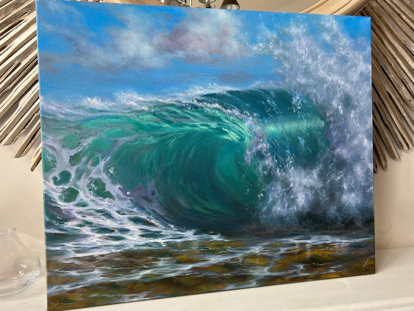 Crystal Clear, original oil ocean painting