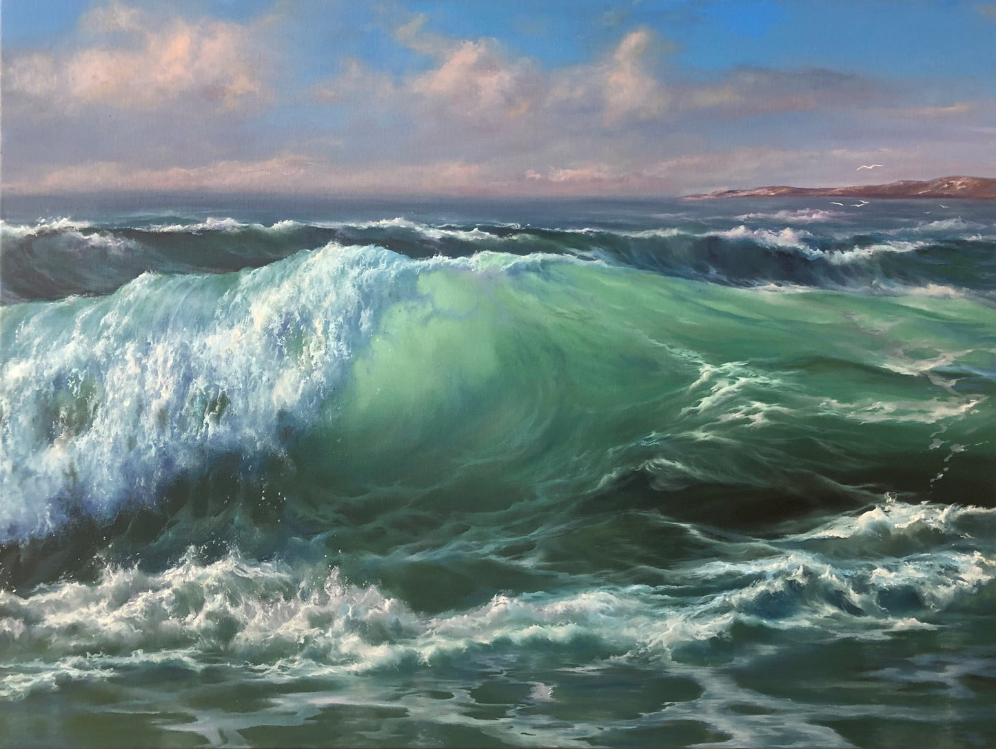 Born in Haze, original oil painting