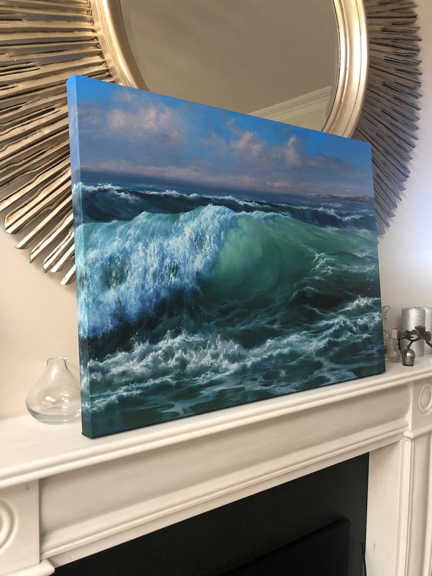 Born in Haze, original oil painting