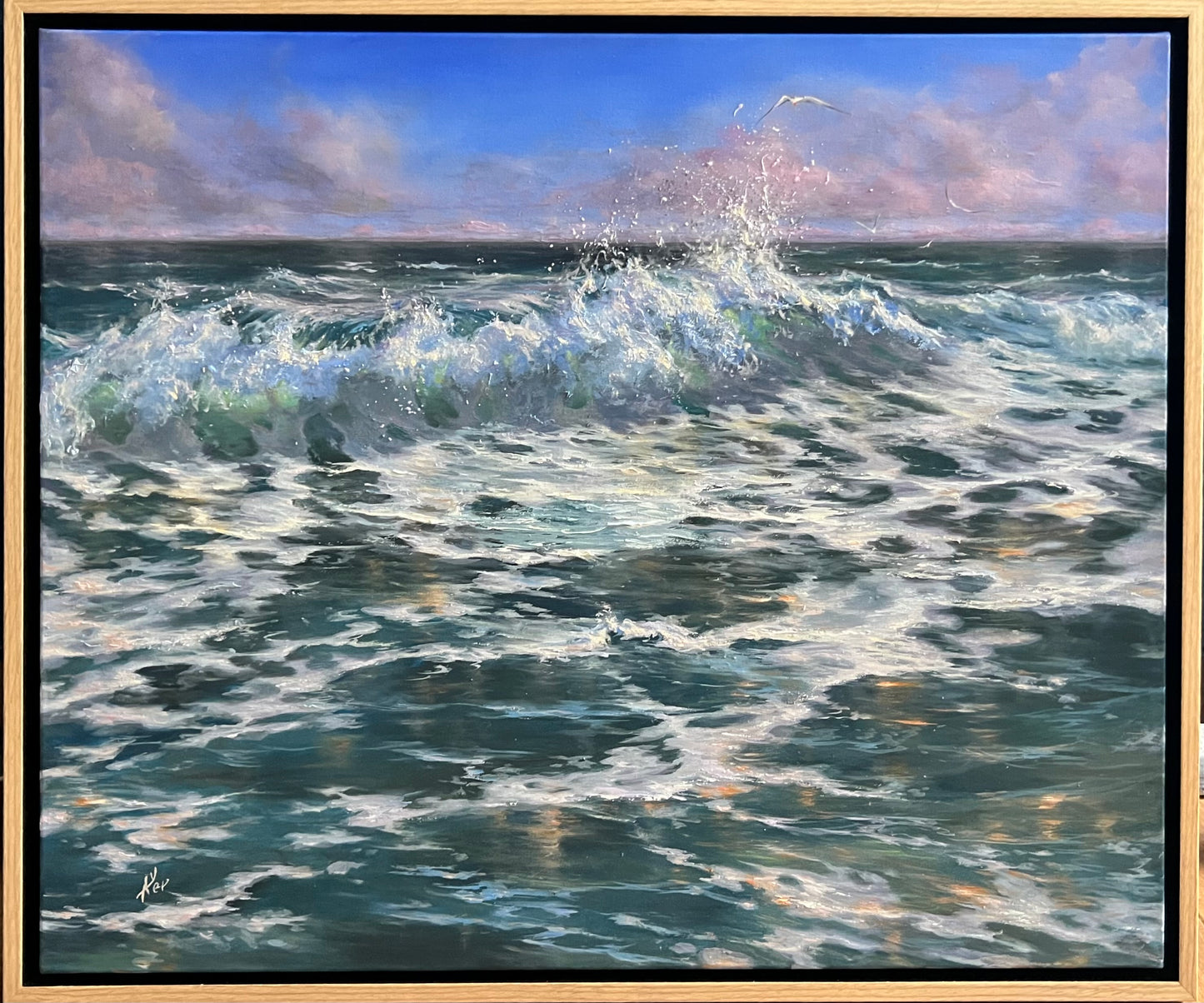 Wind Catchers, original oil painting