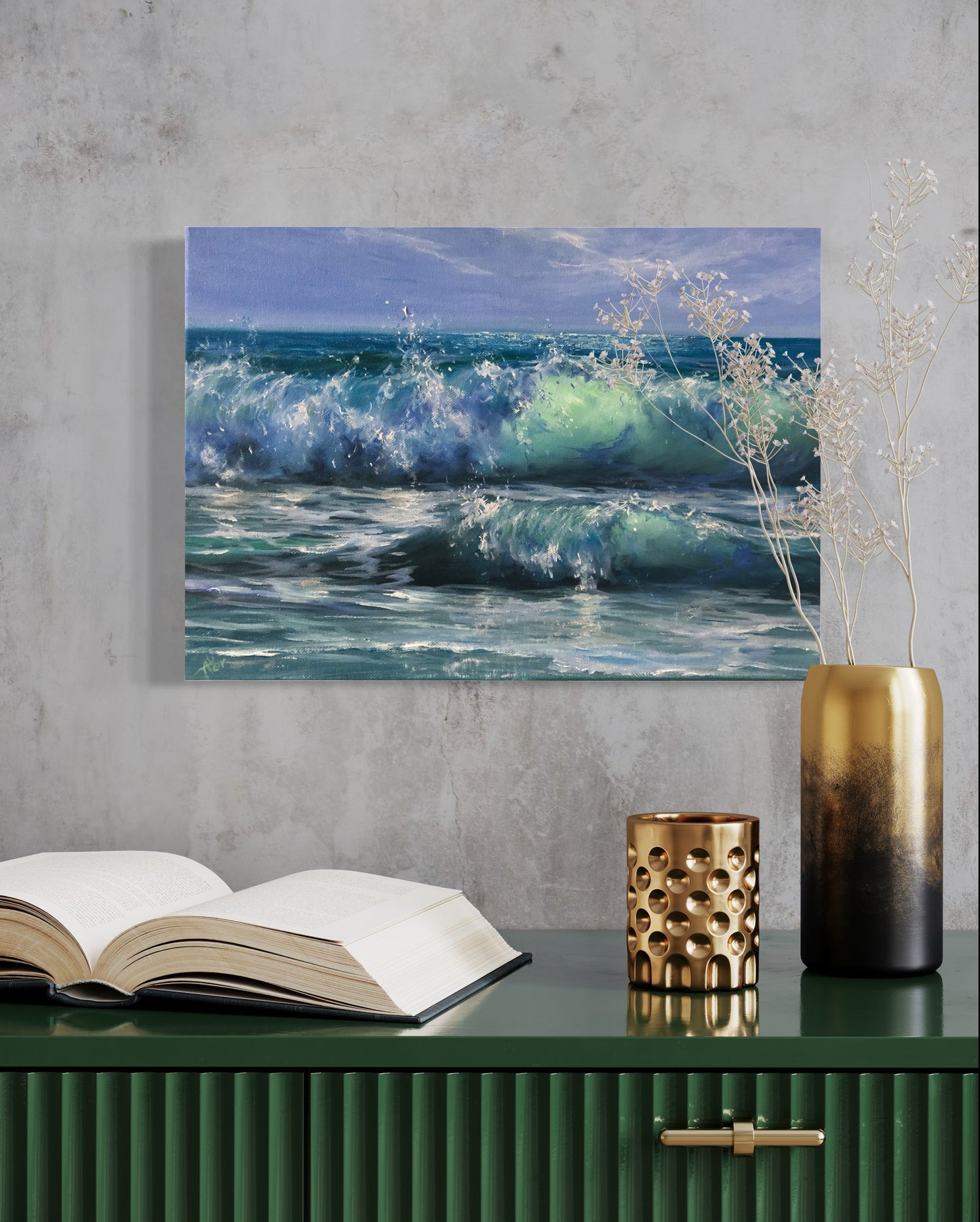 Endless Summer, original oil painting, seascape