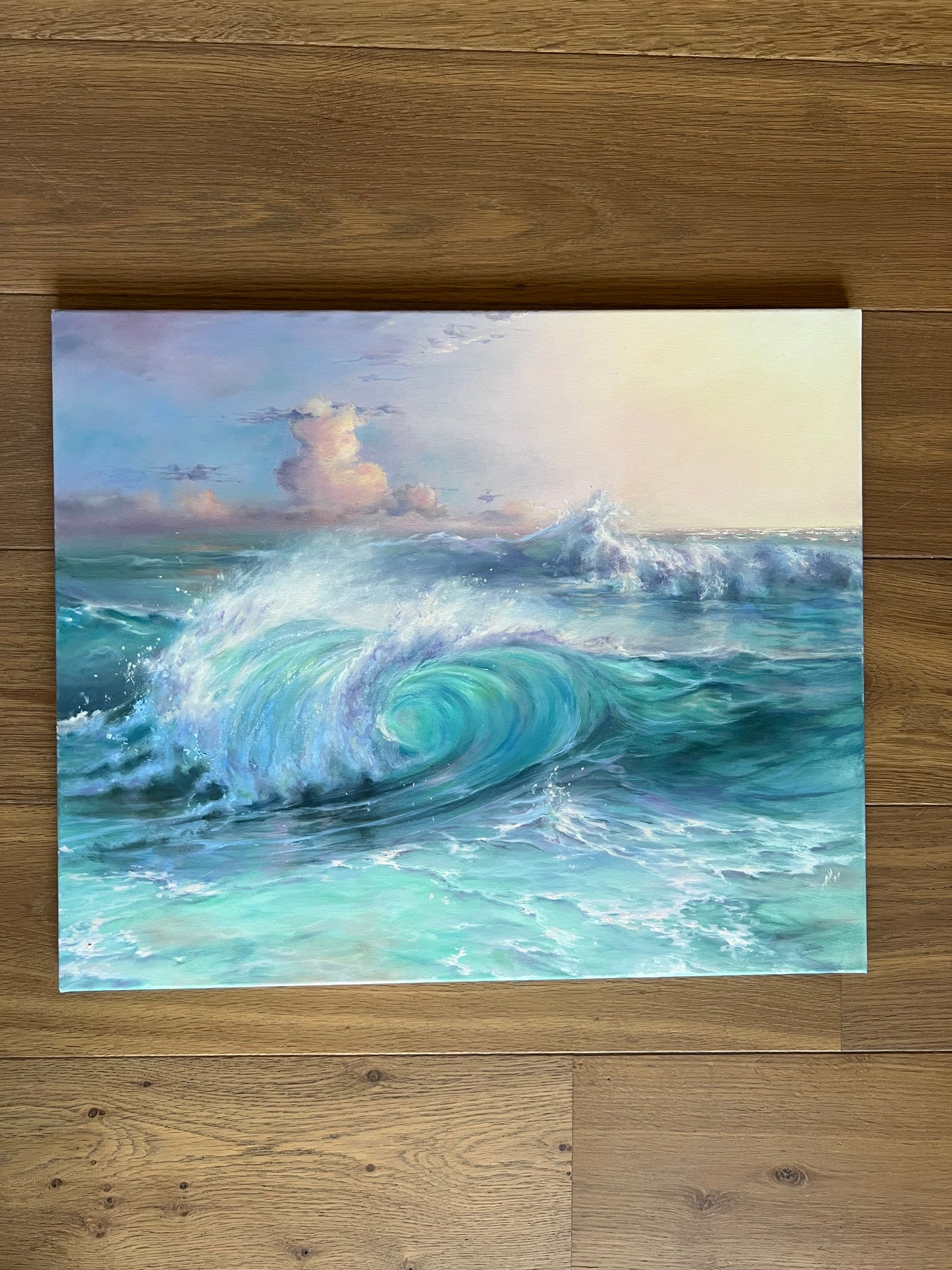 Dreamy Coast, 50x60 cm, original oil painting