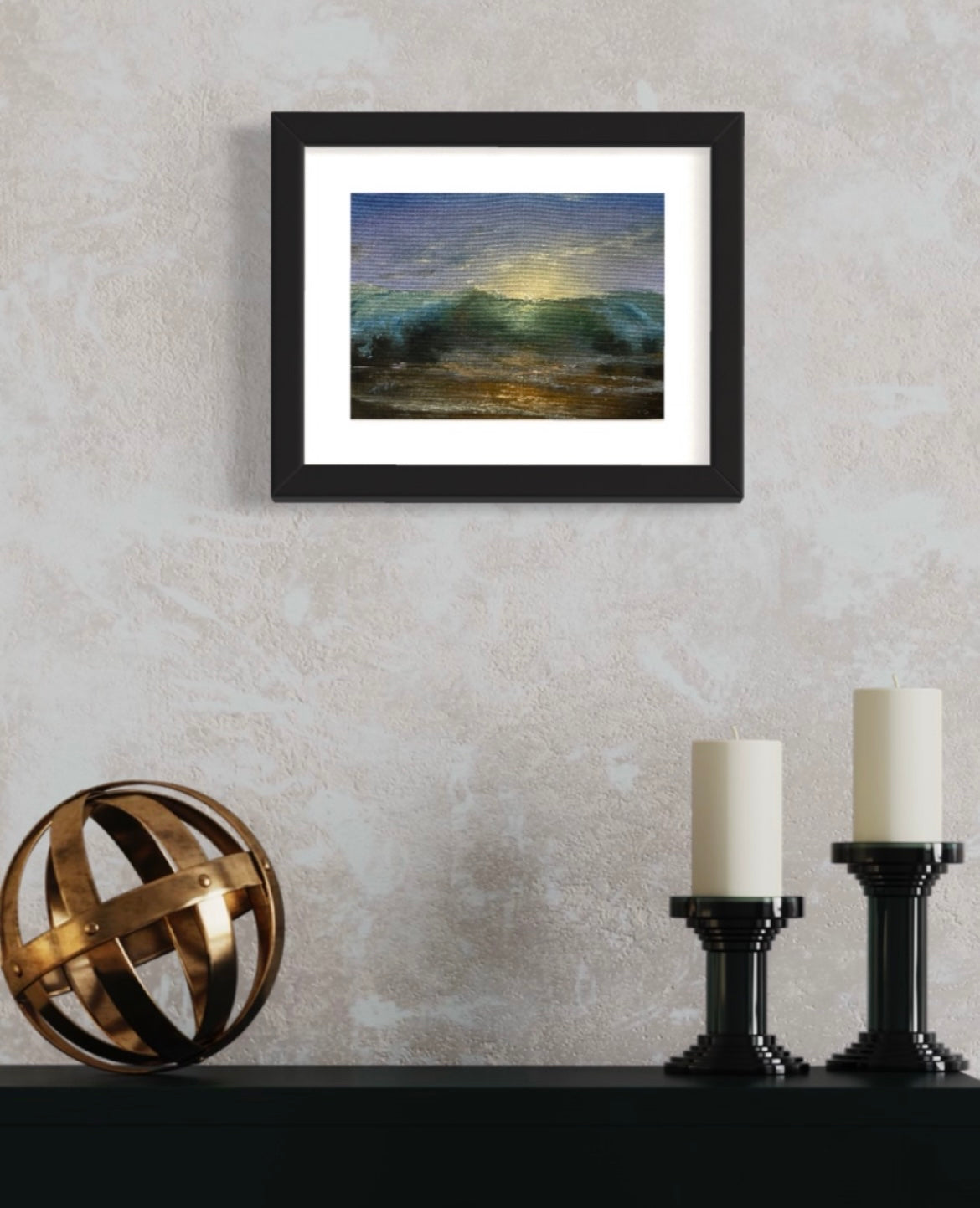 Rising Together, 13x18 cm, original seascape, oil painting